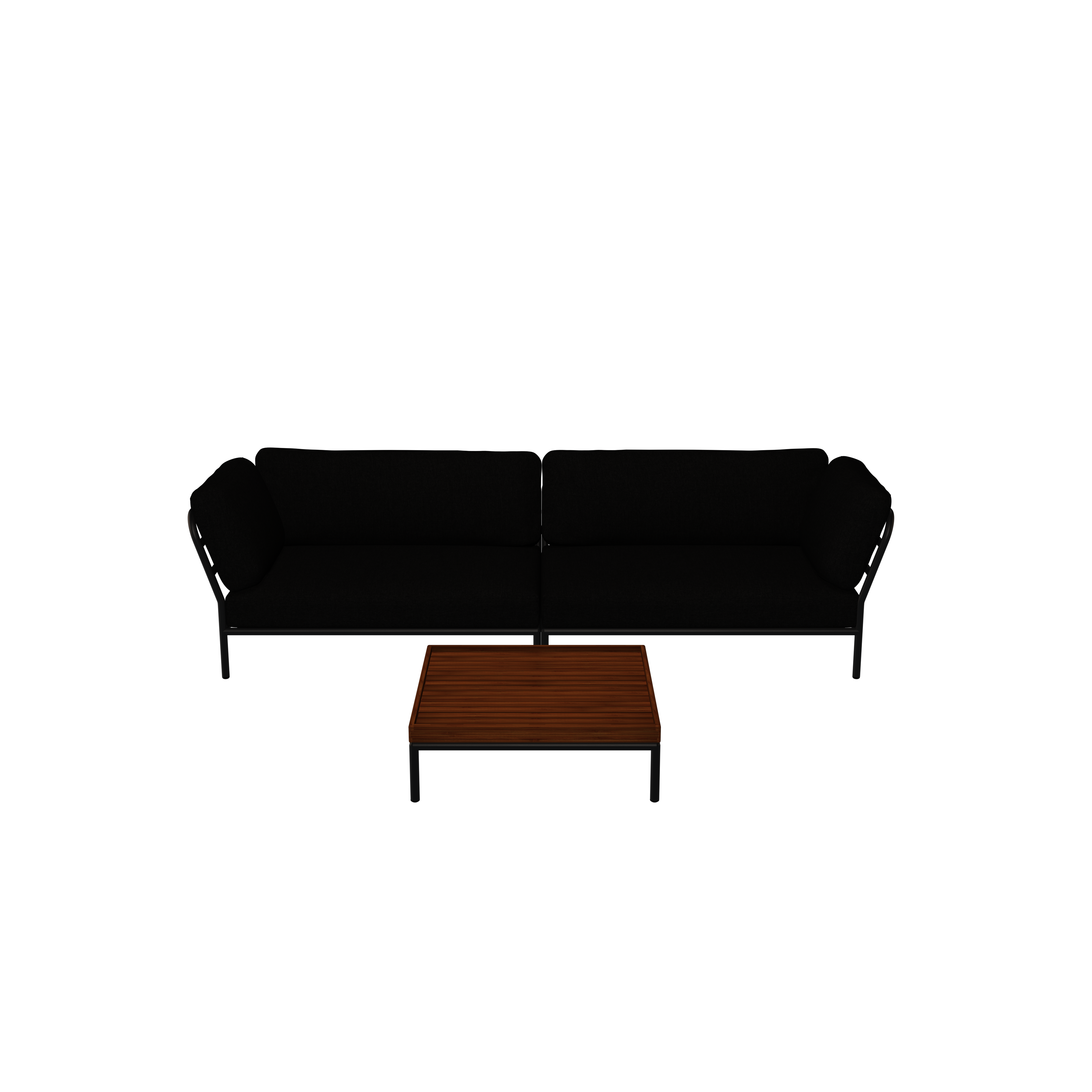 LEVEL Sofa Links, Sofa Rechts & Couchtisch Sooty Grau