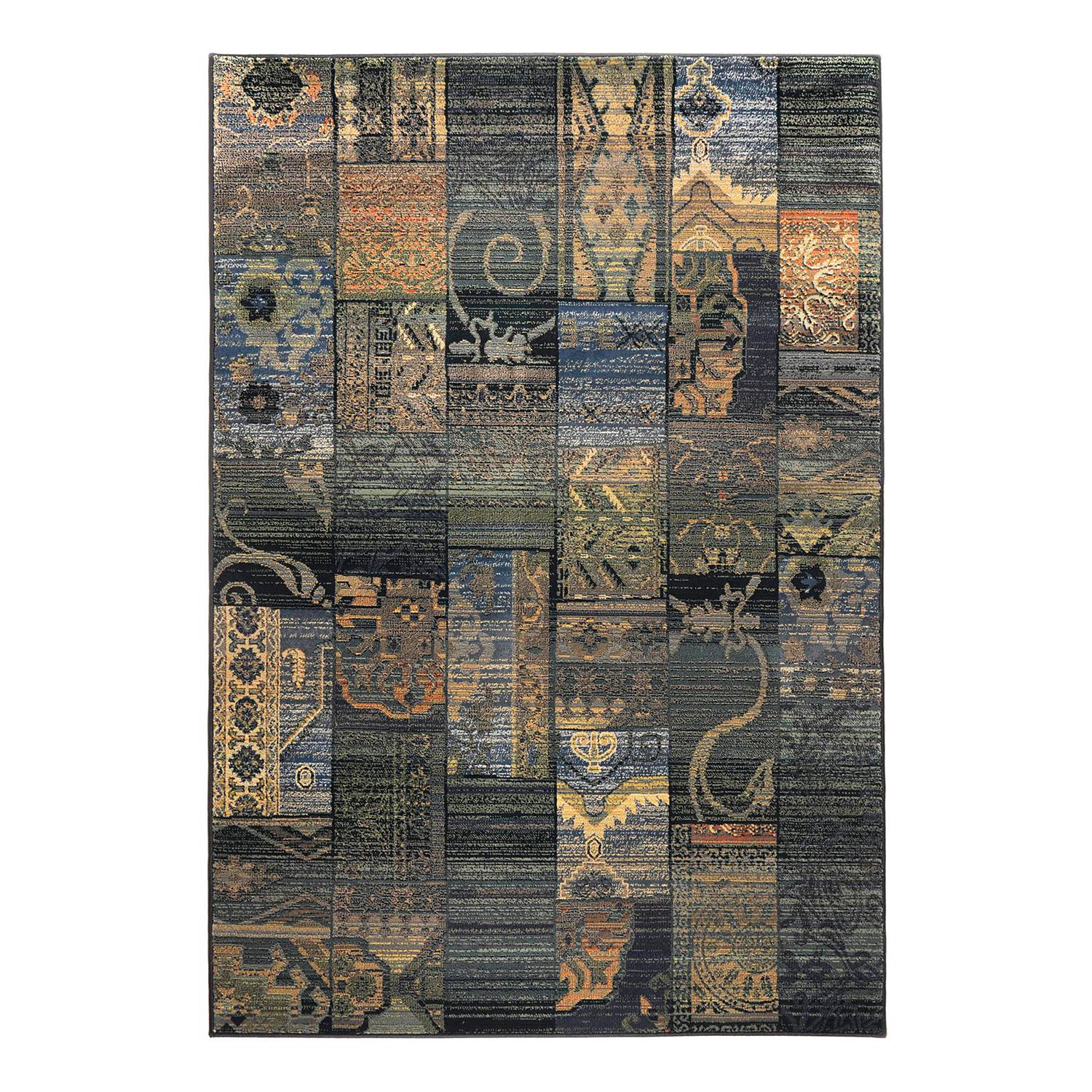 Kurzflorteppich Gabiro 5504 Polypropylene Blau 60 x 90 cm