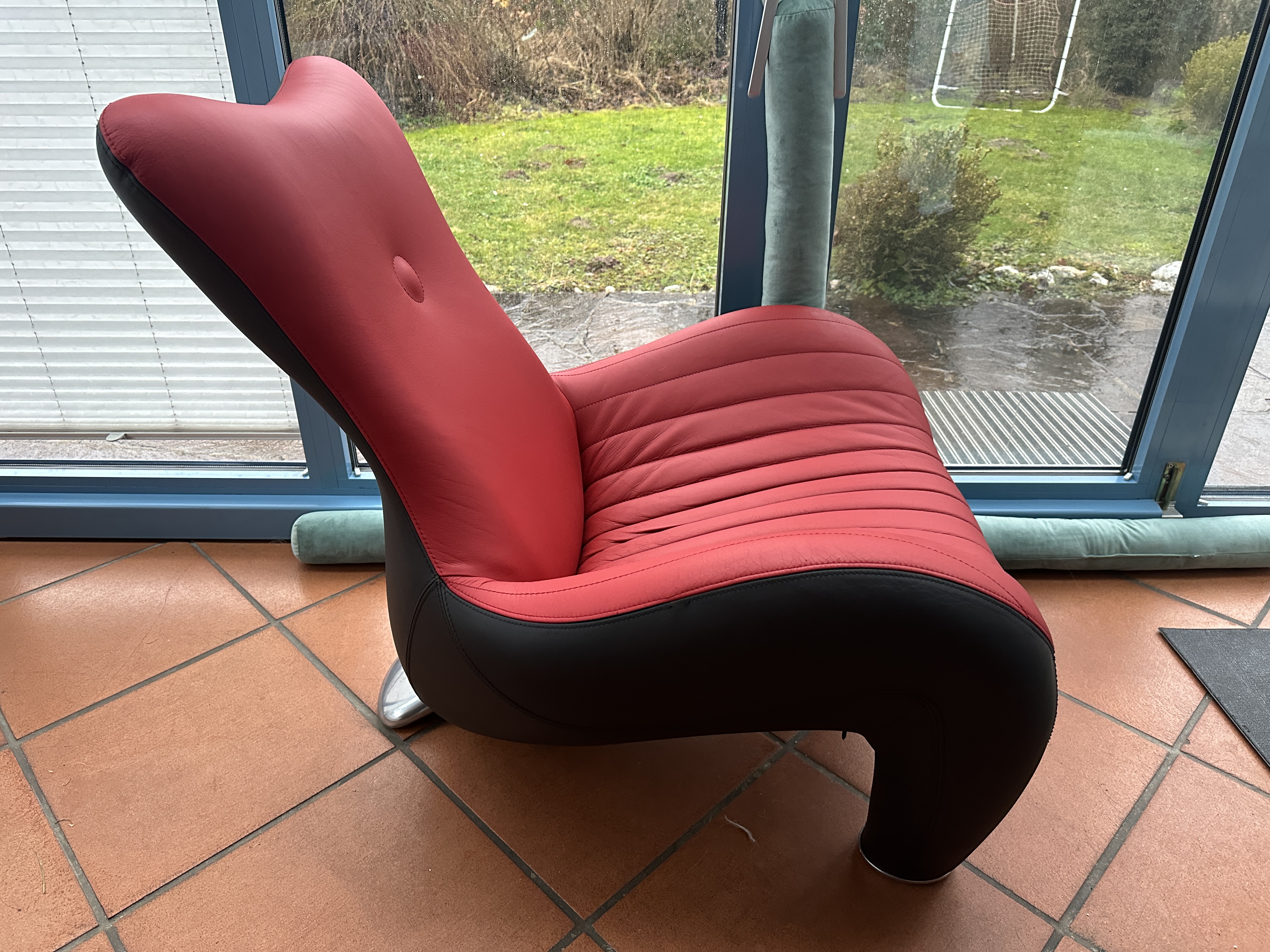 Balou Sessel & Hocker Leder Rot