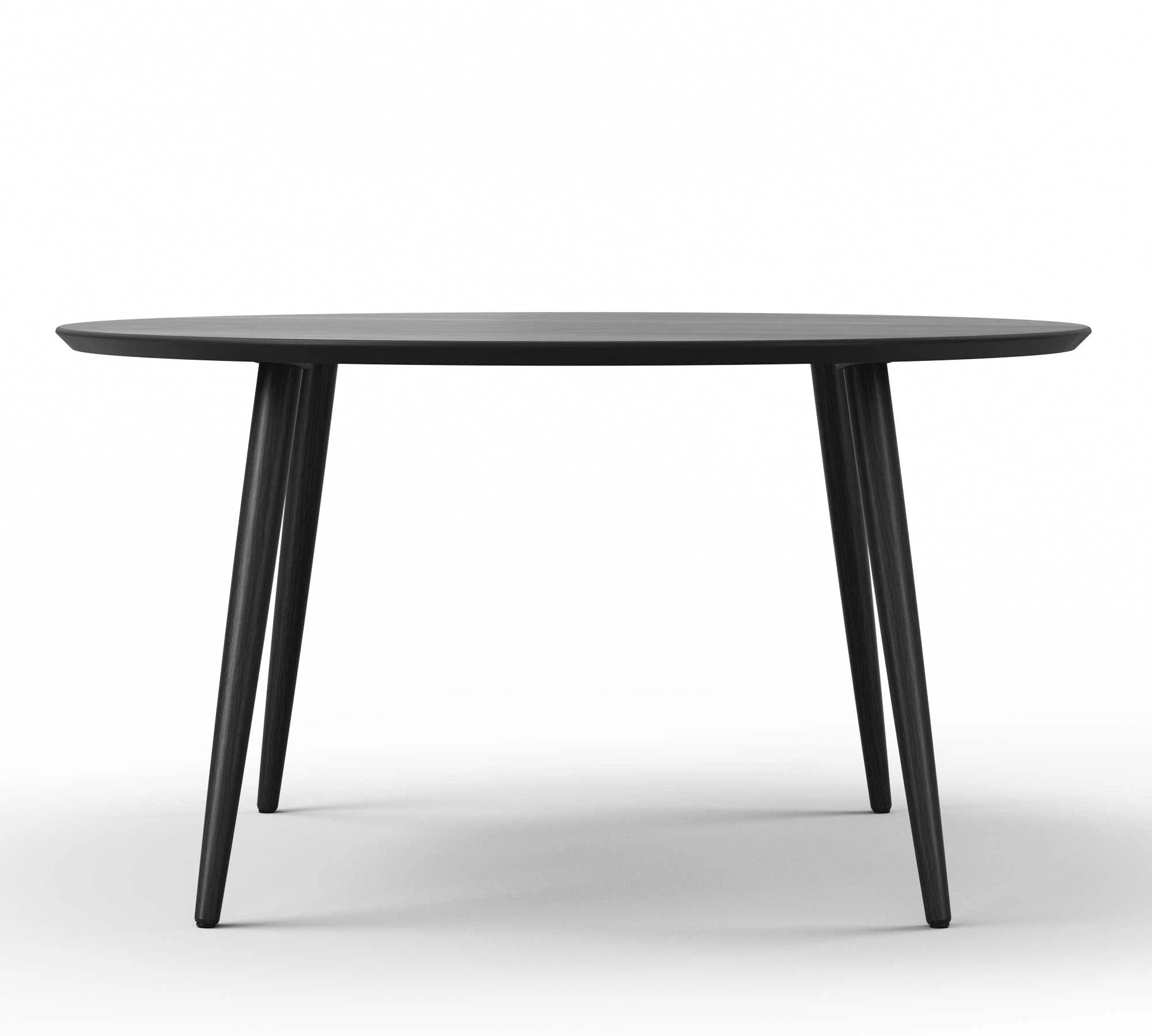 Hubert Couchtisch Holz Schwarz  Ø 90cm 