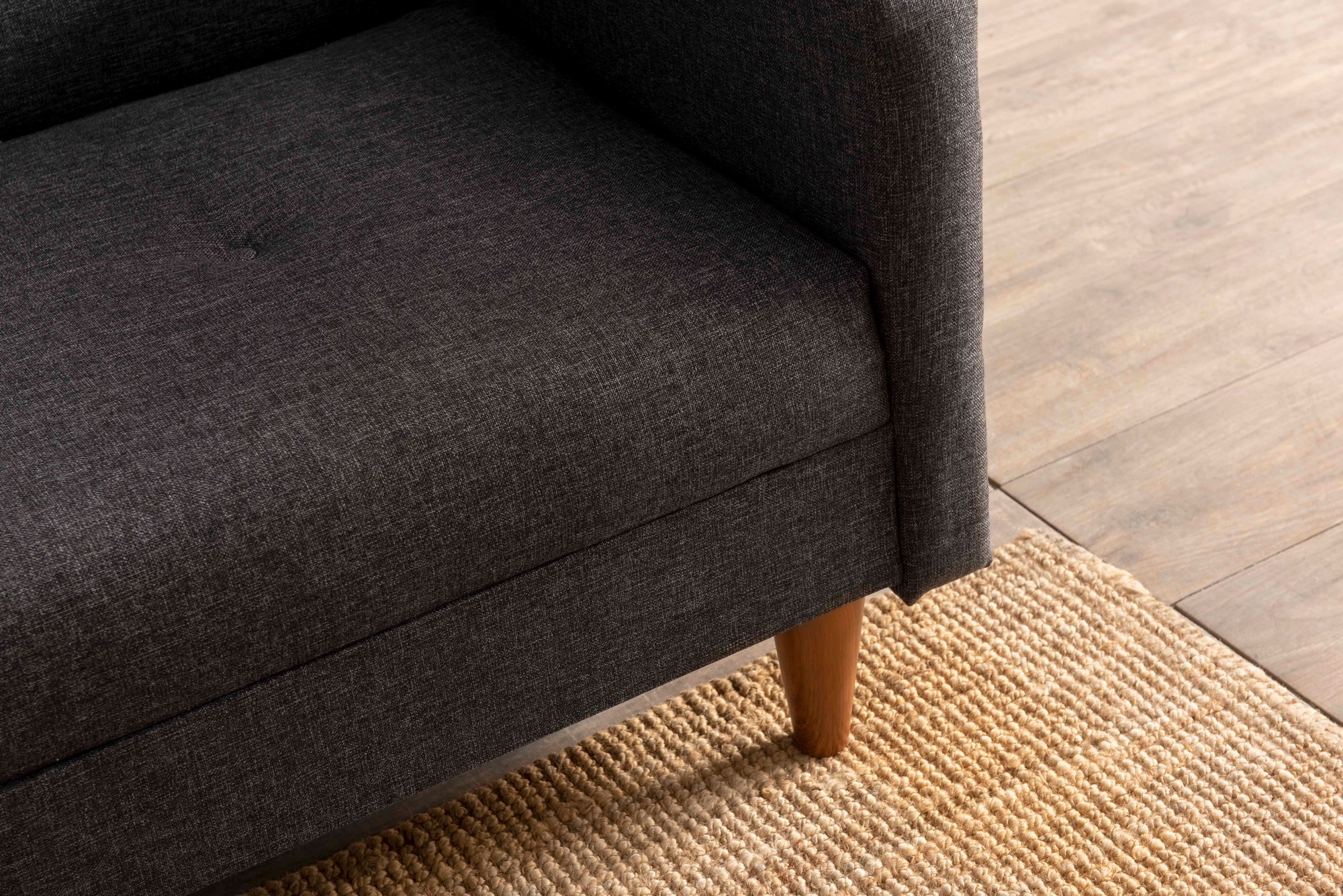 Hiko Sofa bed 3-seater Dark grey