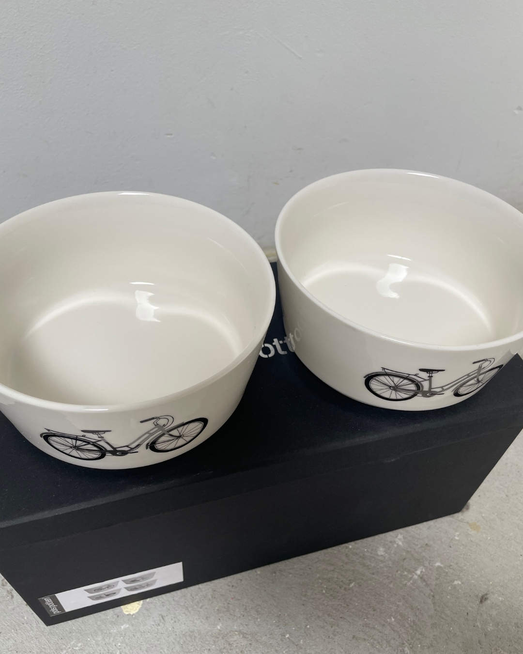 4x ceramic bowl set White