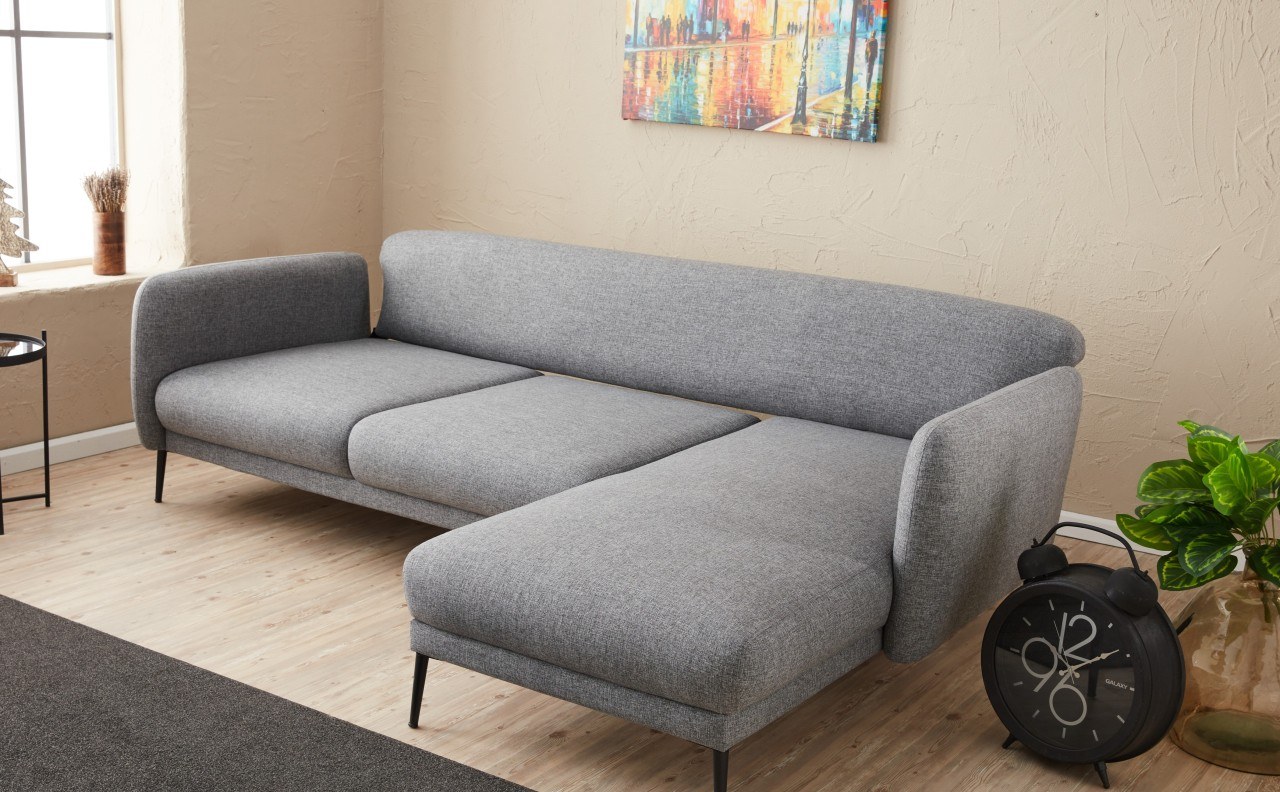 Venus Sofa Récamiere Rechts Grau