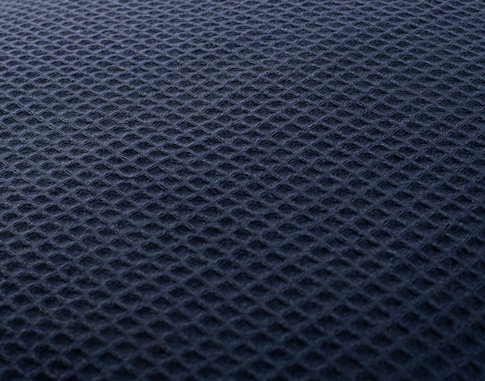 Kissenhülle aus Waffelpiqué 100% Baumwolle Dunkelblau