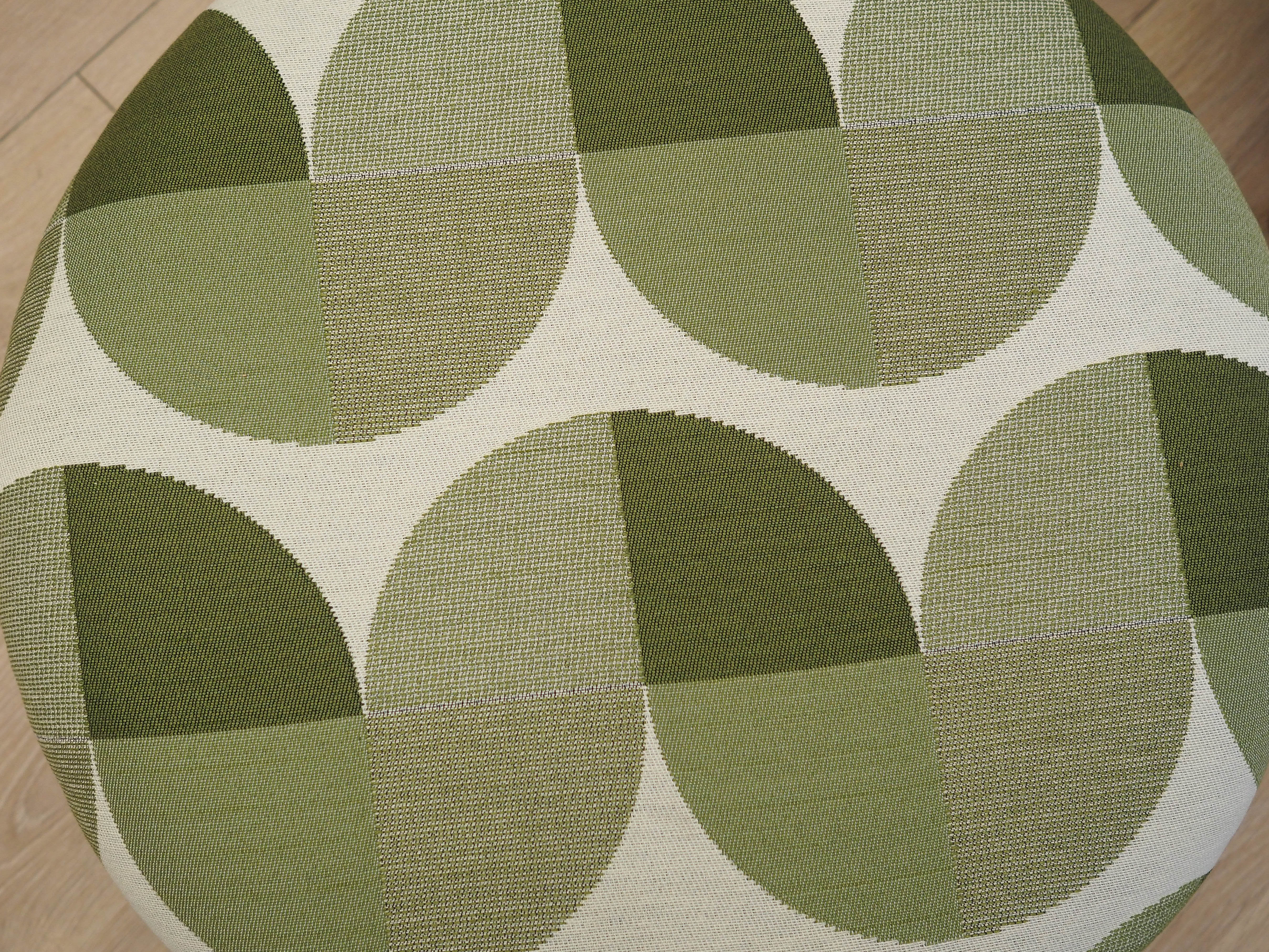 2-piece stool set brown green 1990s