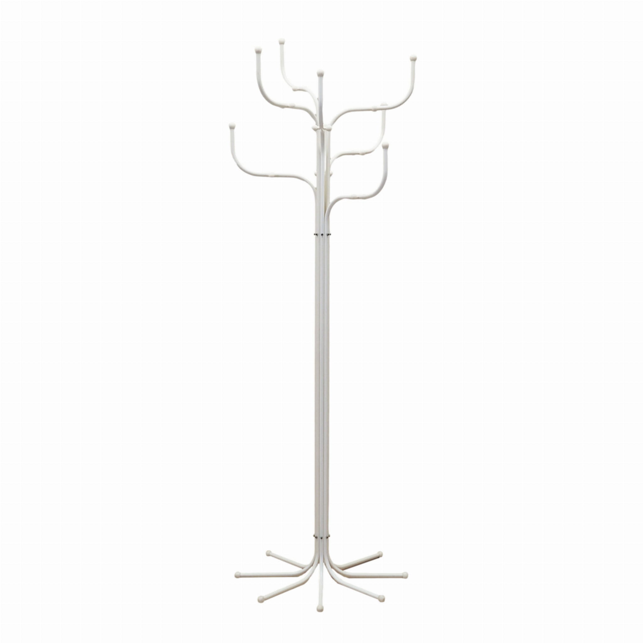 Vintage coat rack metal white 1970s
