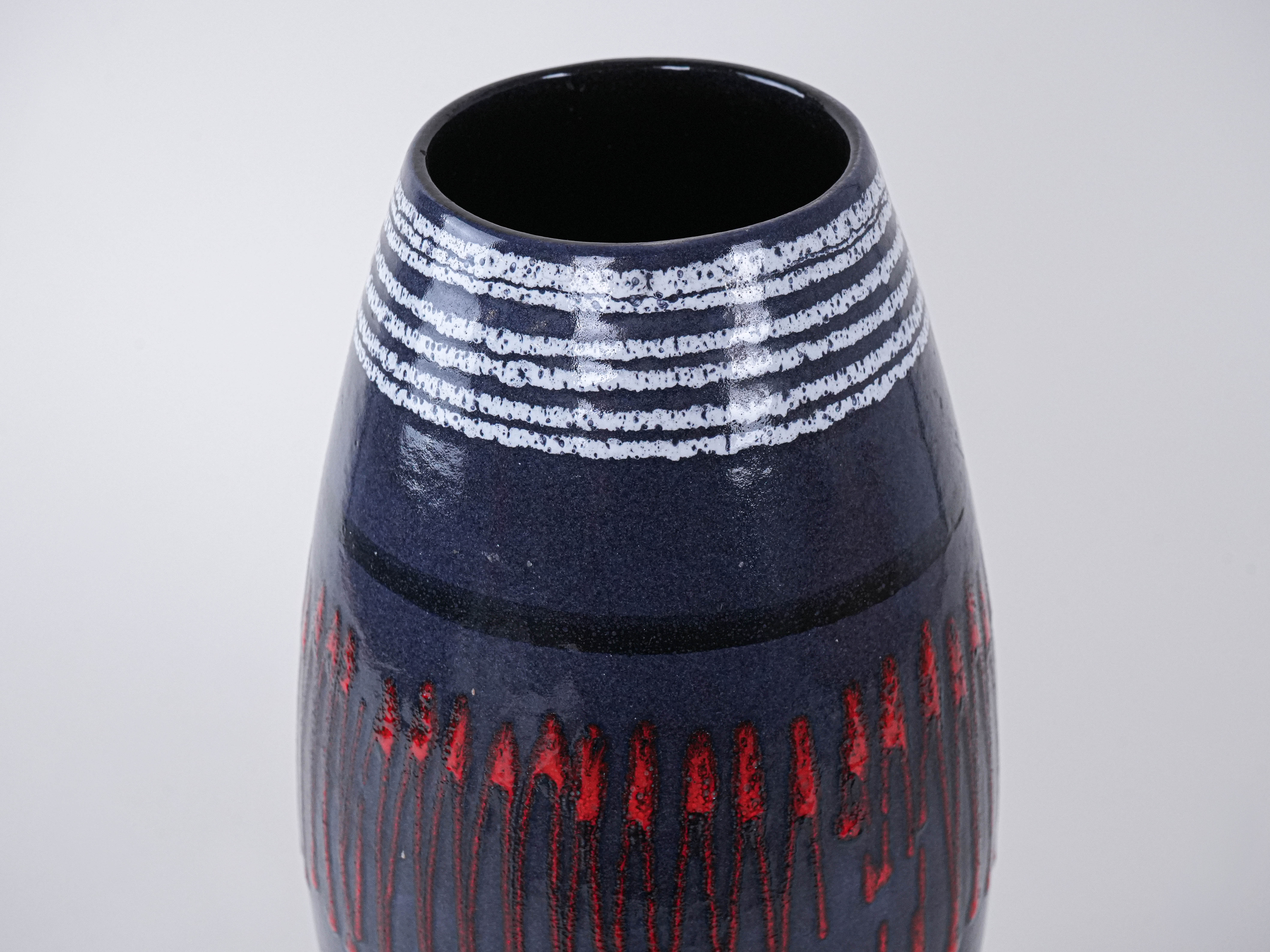 Keramikvase 1960er Jahre,