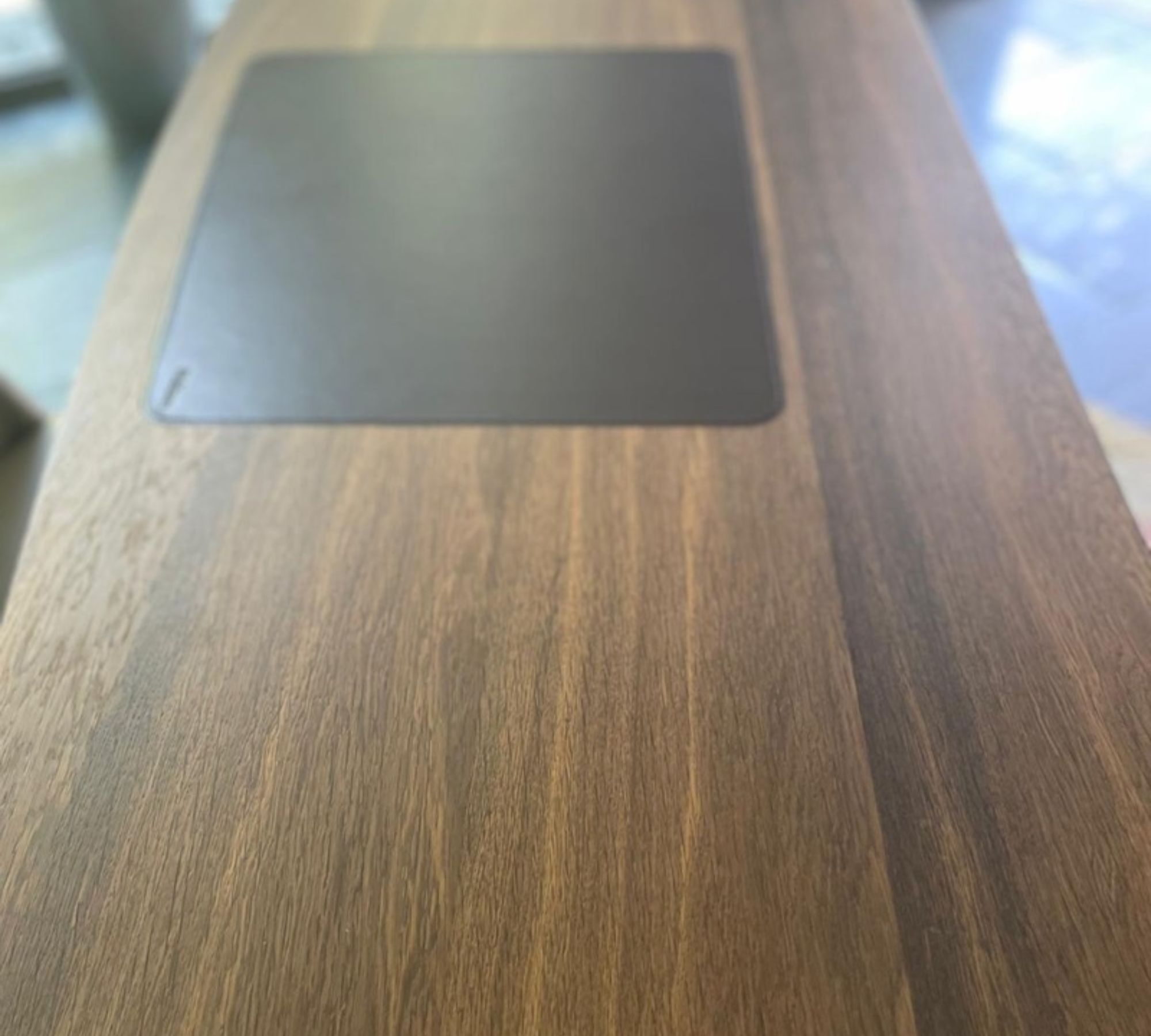 Schreibtisch & Stuhl Holz Leder Braun