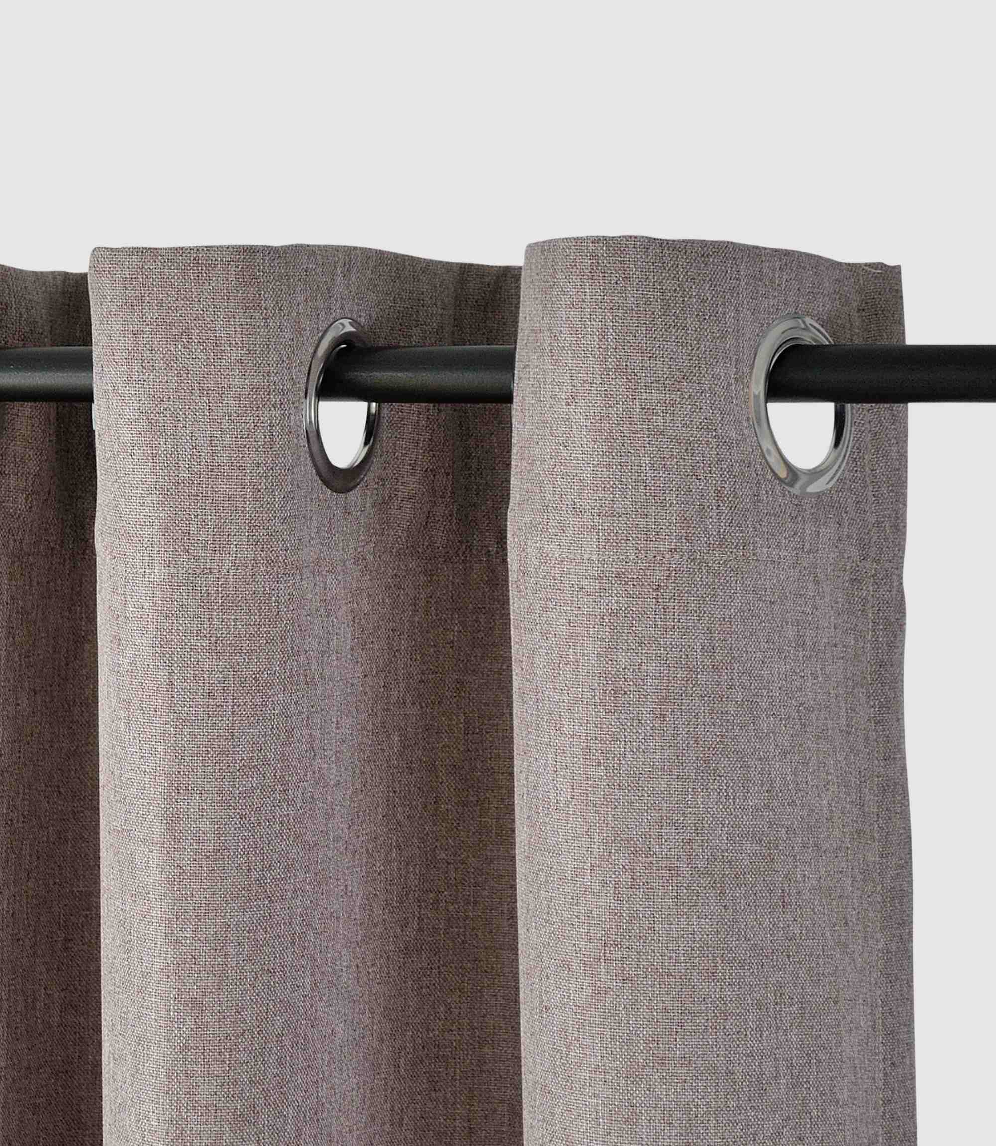 Ösenschal Polyester Braun