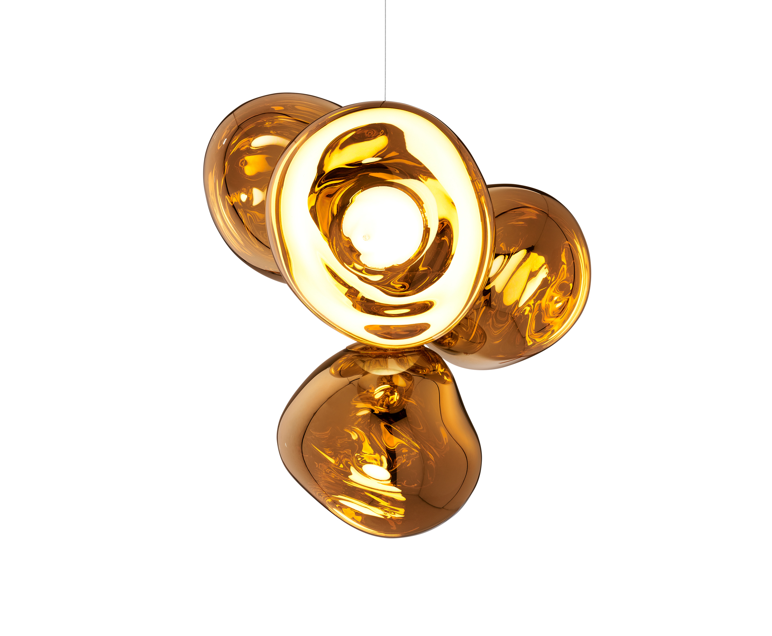 Melt Chandelier Small Pendelleuchte Gold