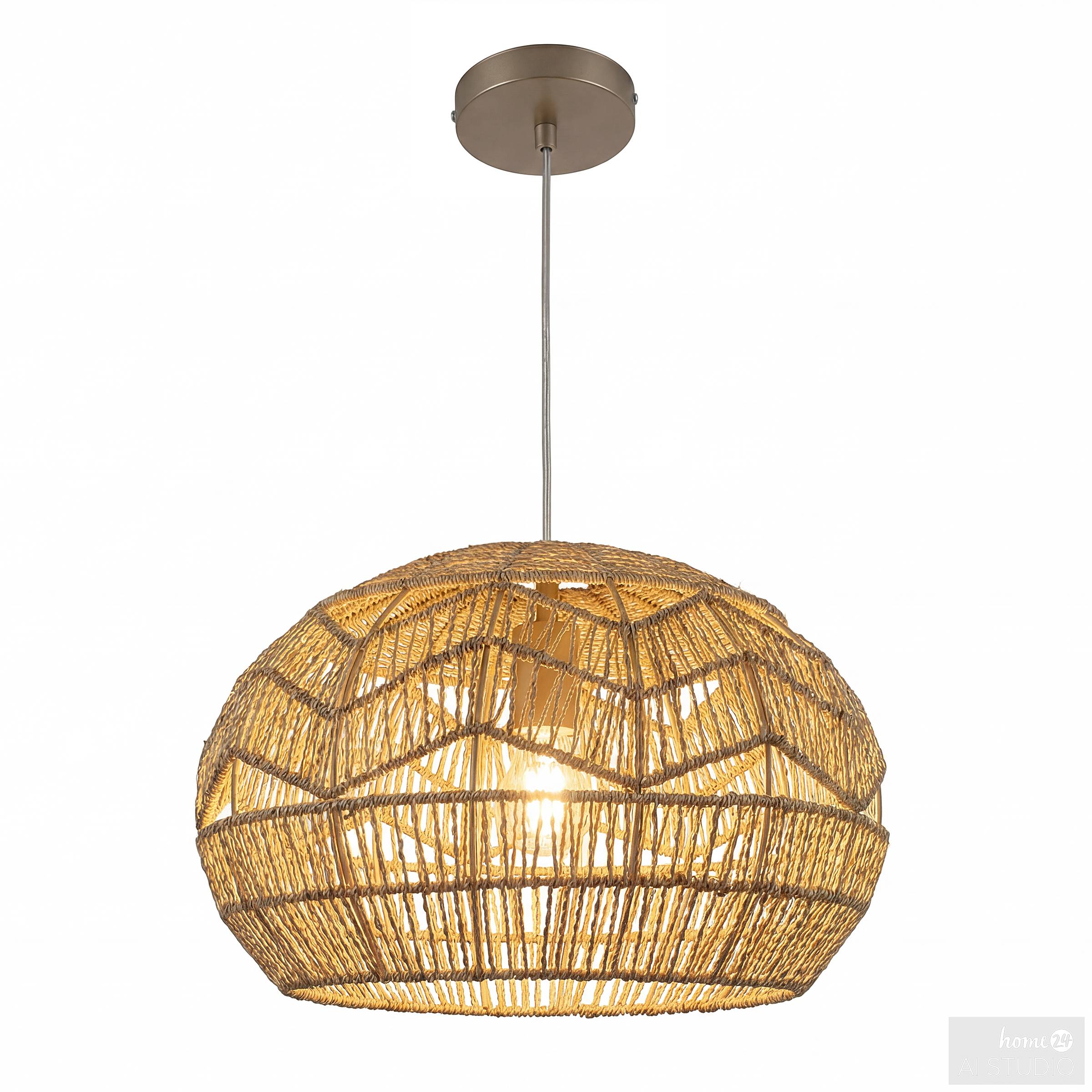 Xenol Pendelleuchte 1-flammig Naturfaser