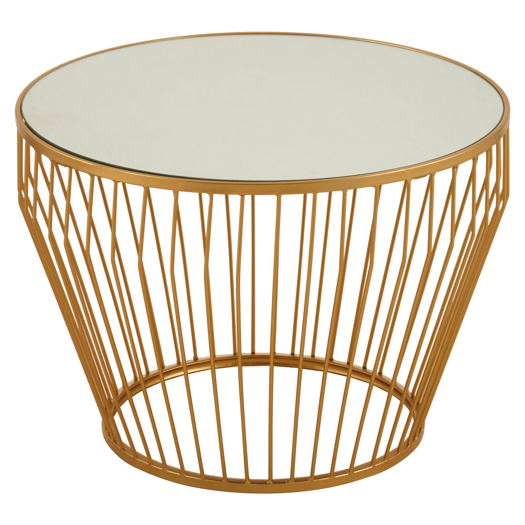 Avantis Runder Beistelltisch Eisen Gold