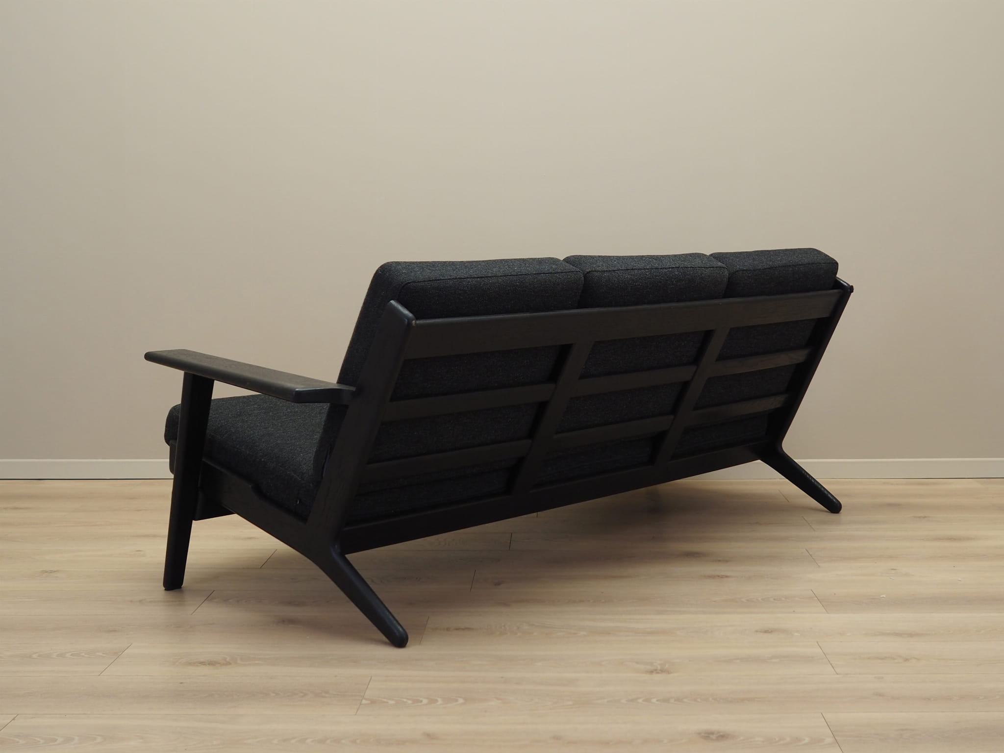 Sofa Textil Holz Schwarz 1960er Jahre