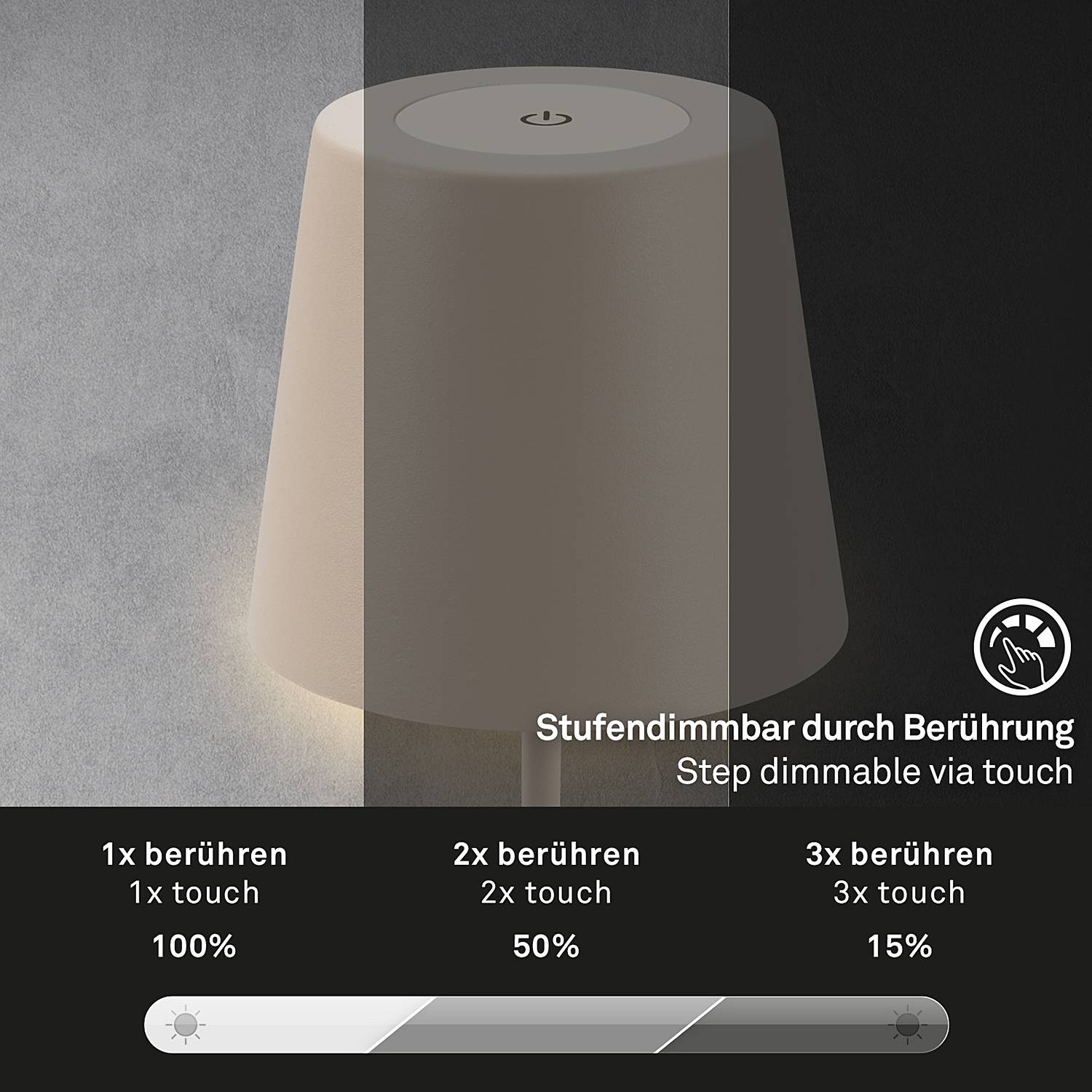 Tyli LED-Tischleuchte Aluminium 1-flammig