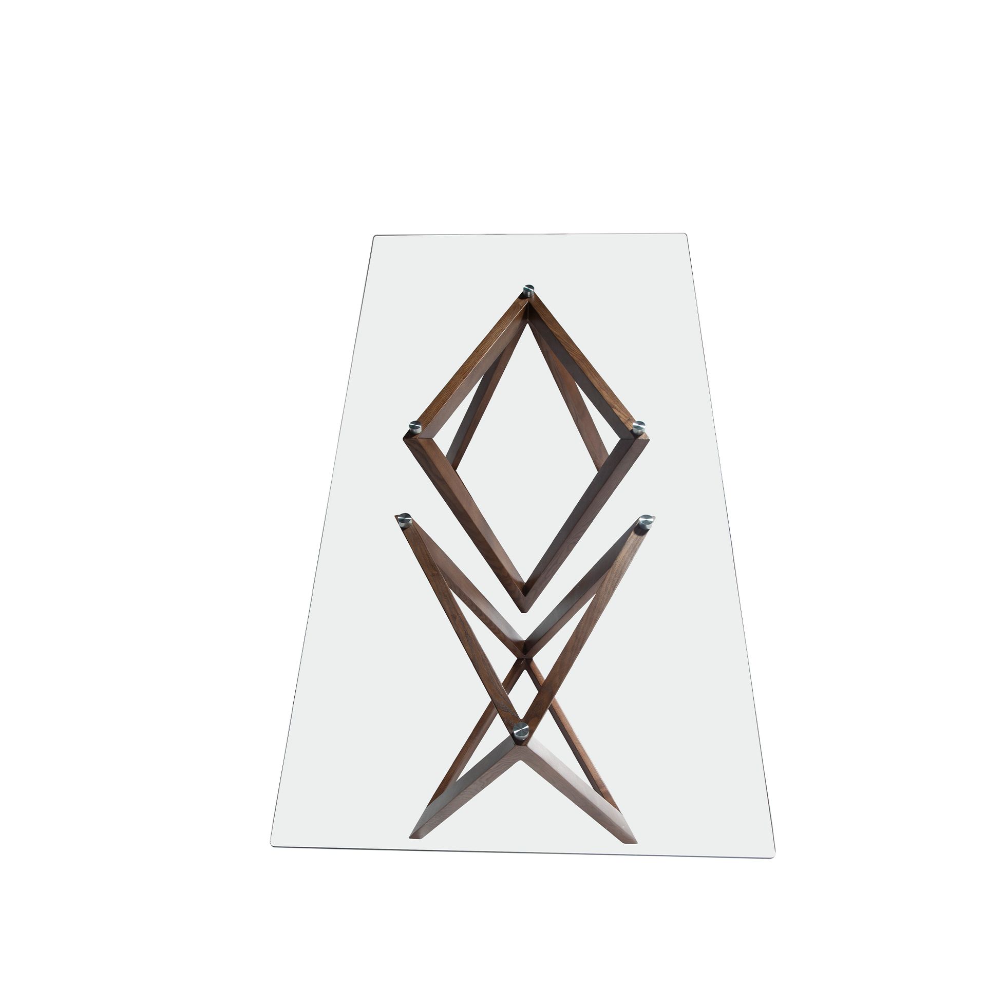 Dining table Glass Brown