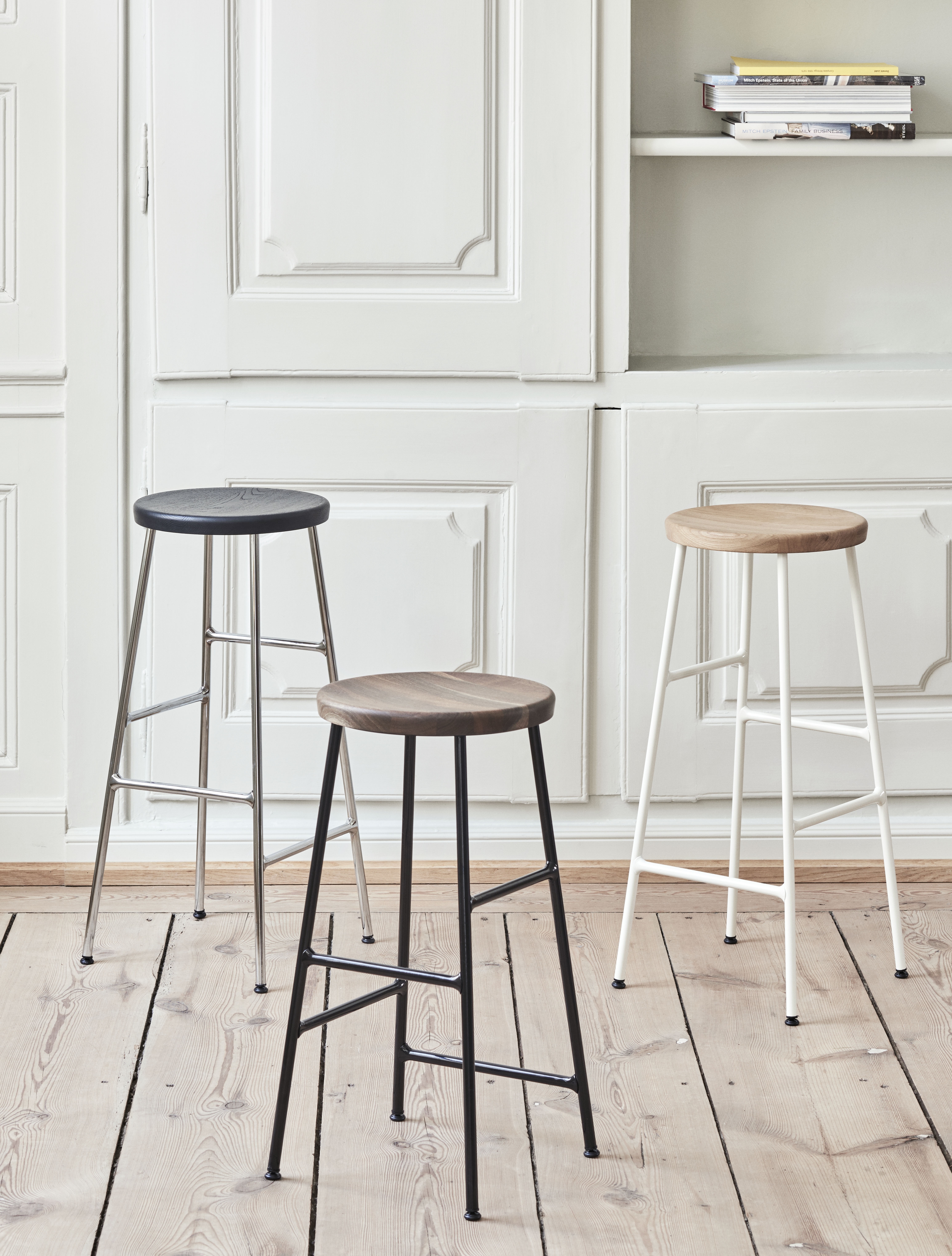 Cornet Barhocker Metall Holz Braun