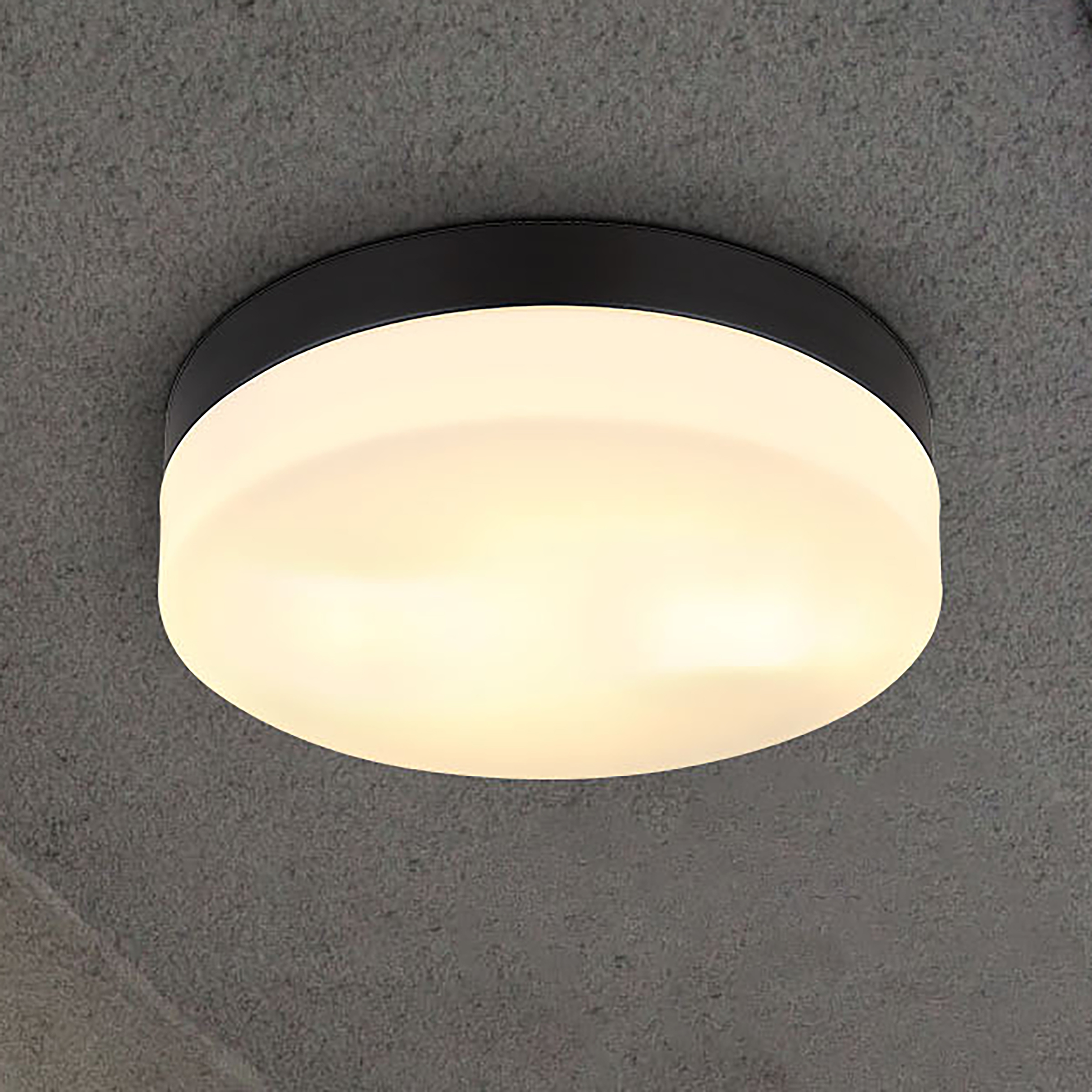 Deckenleuchte Vranos Aluminium 2-flammig Matt Schwarz