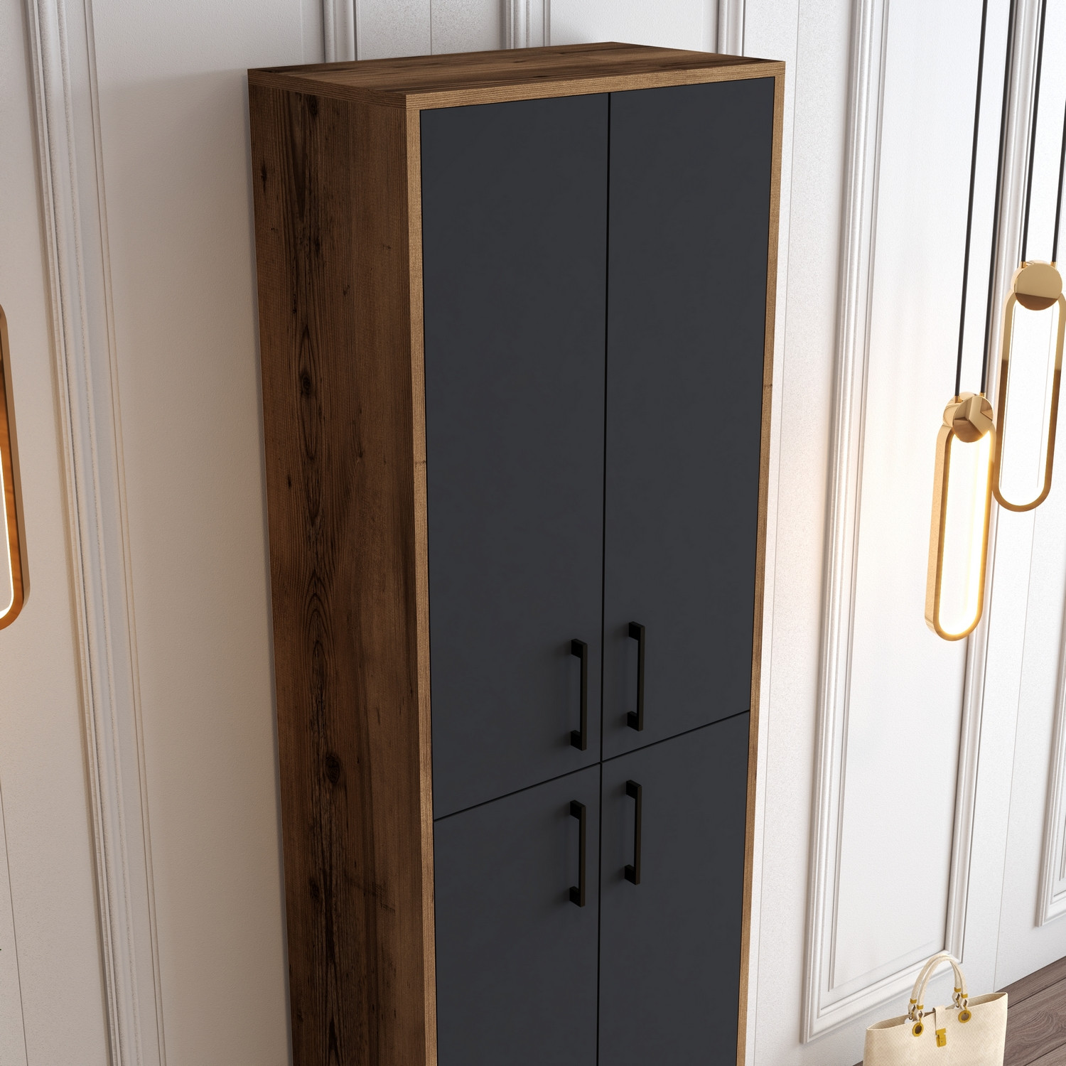 Benta Shoe cabinet Anthracite