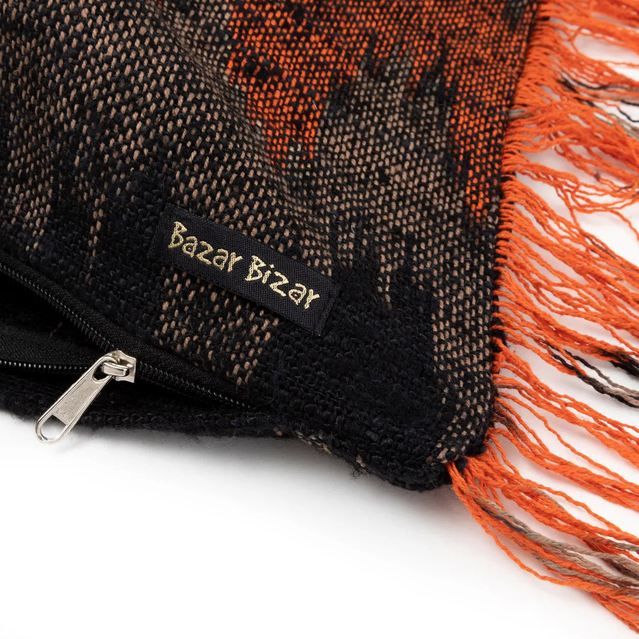 Oh My Gee Kissenbezug Schwarz Orange 30x50cm