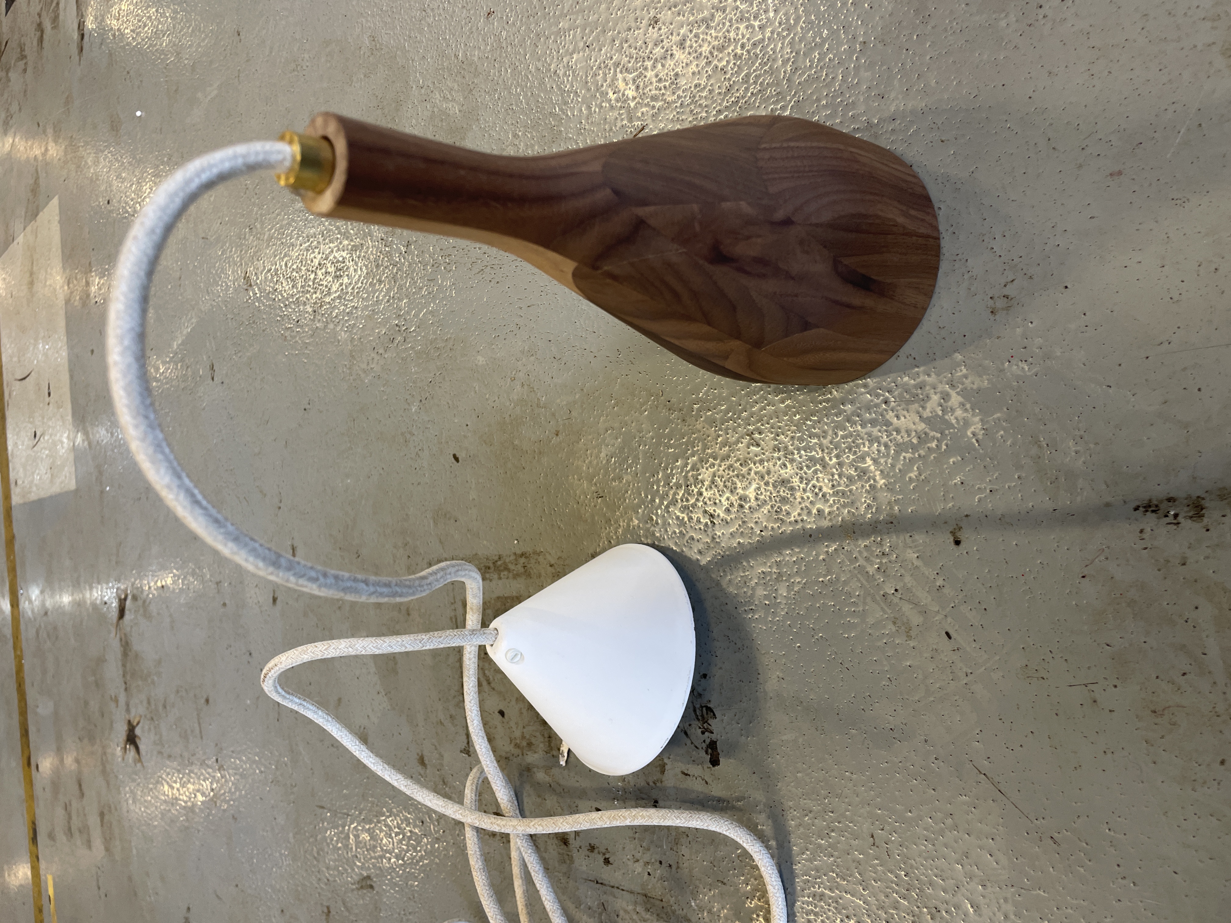 Timber M Pendelleuchte Holz Braun