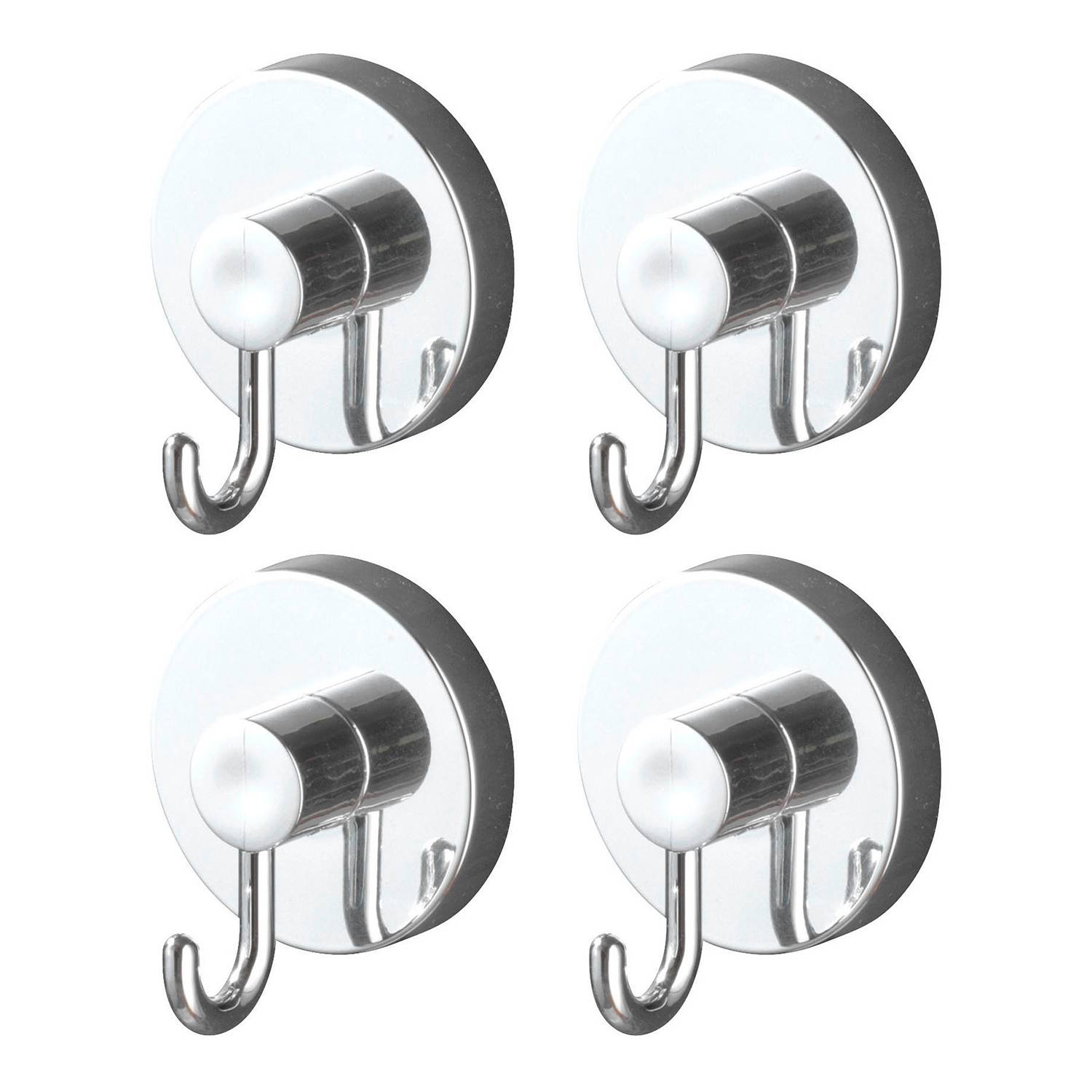 Vacuum-Loc Haken I 4er Set Edelstahl Chrom