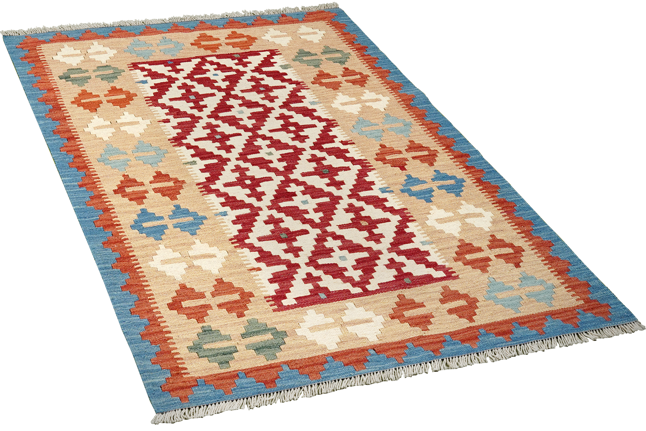 Kilim Gashgai Teppich Mehrfarbig