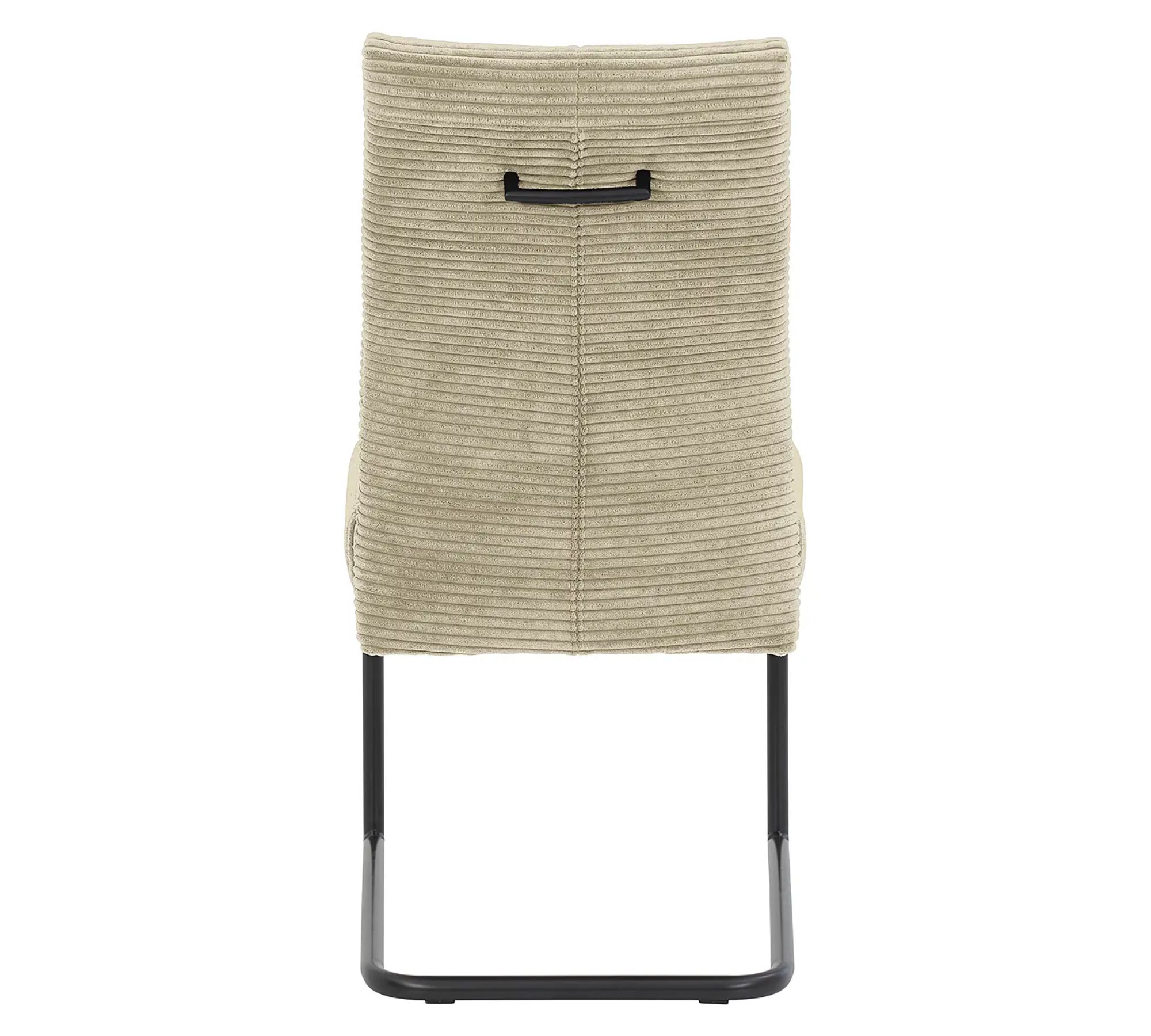 2x cantilever chair fabric beige