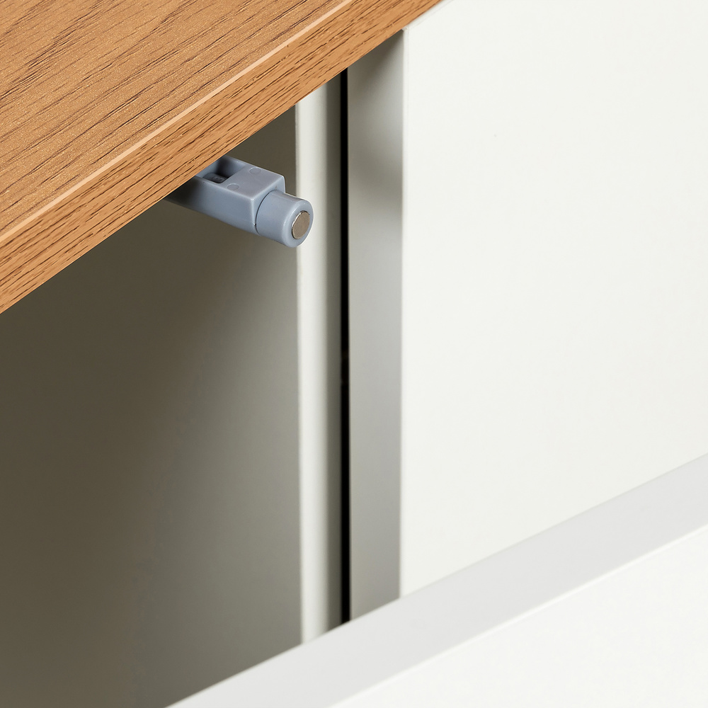 Kelo S Sideboard with 3 doors Oak White