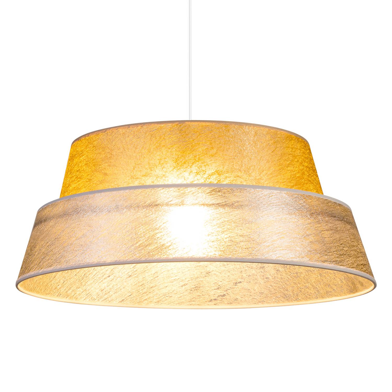 Pendant lamp Nevoa IV Mixed fabric Steel