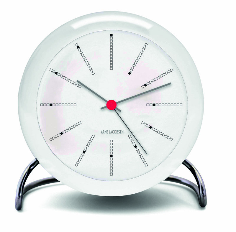 Aj Table Clock Bankers Weiß