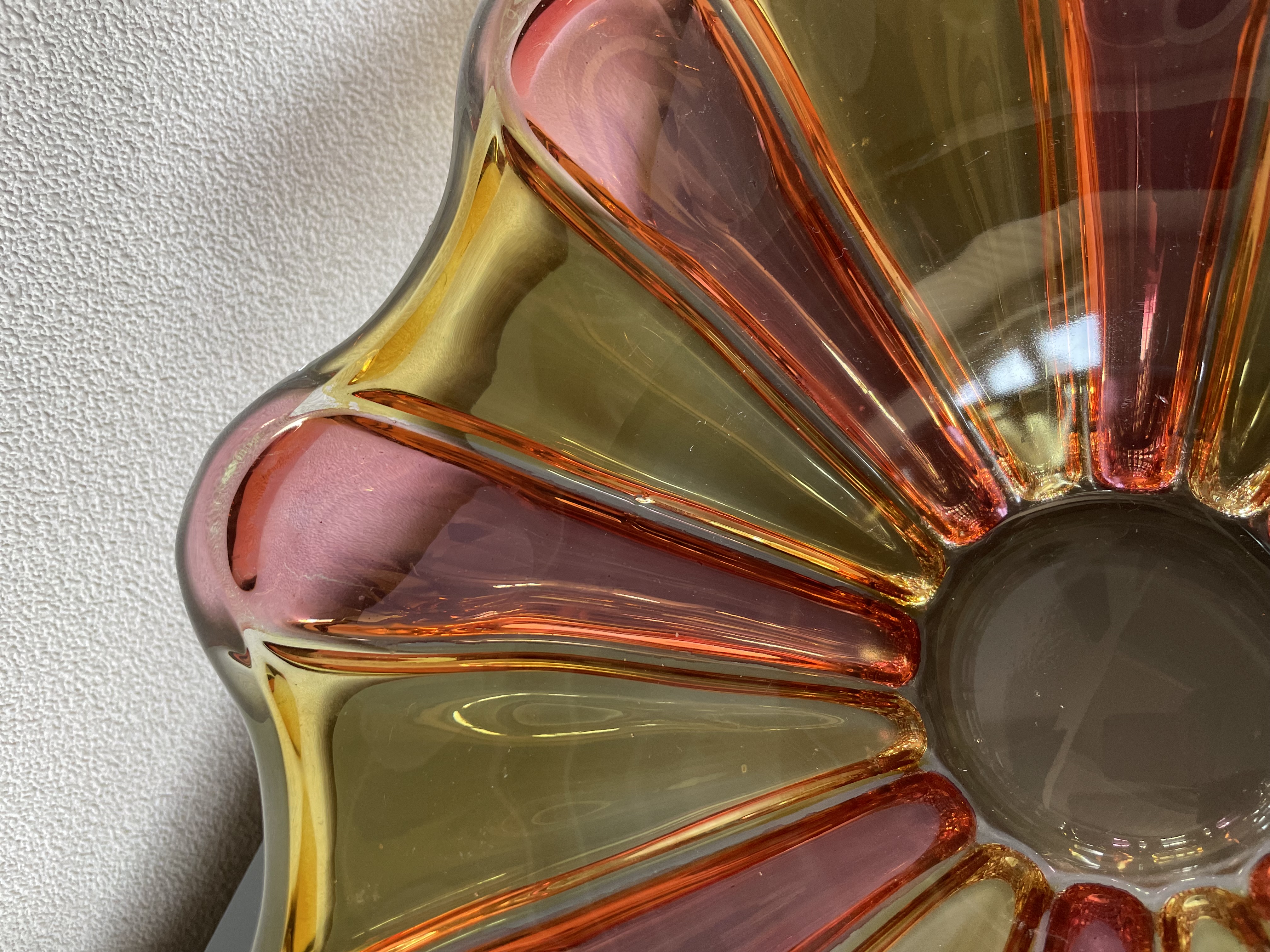 Vintage Schale Glas Mehrfarbig