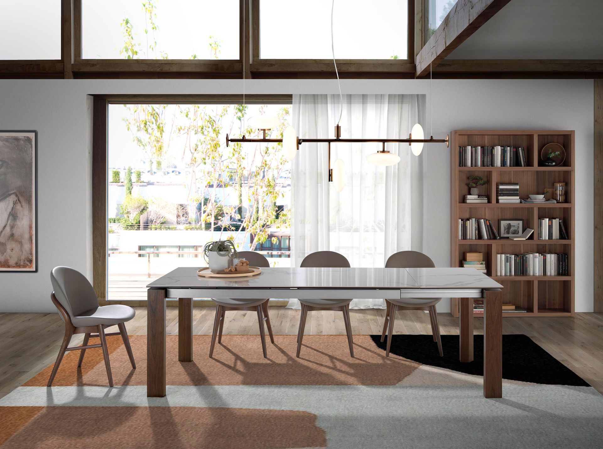 Armlehnstuhl Kunstleder Grau