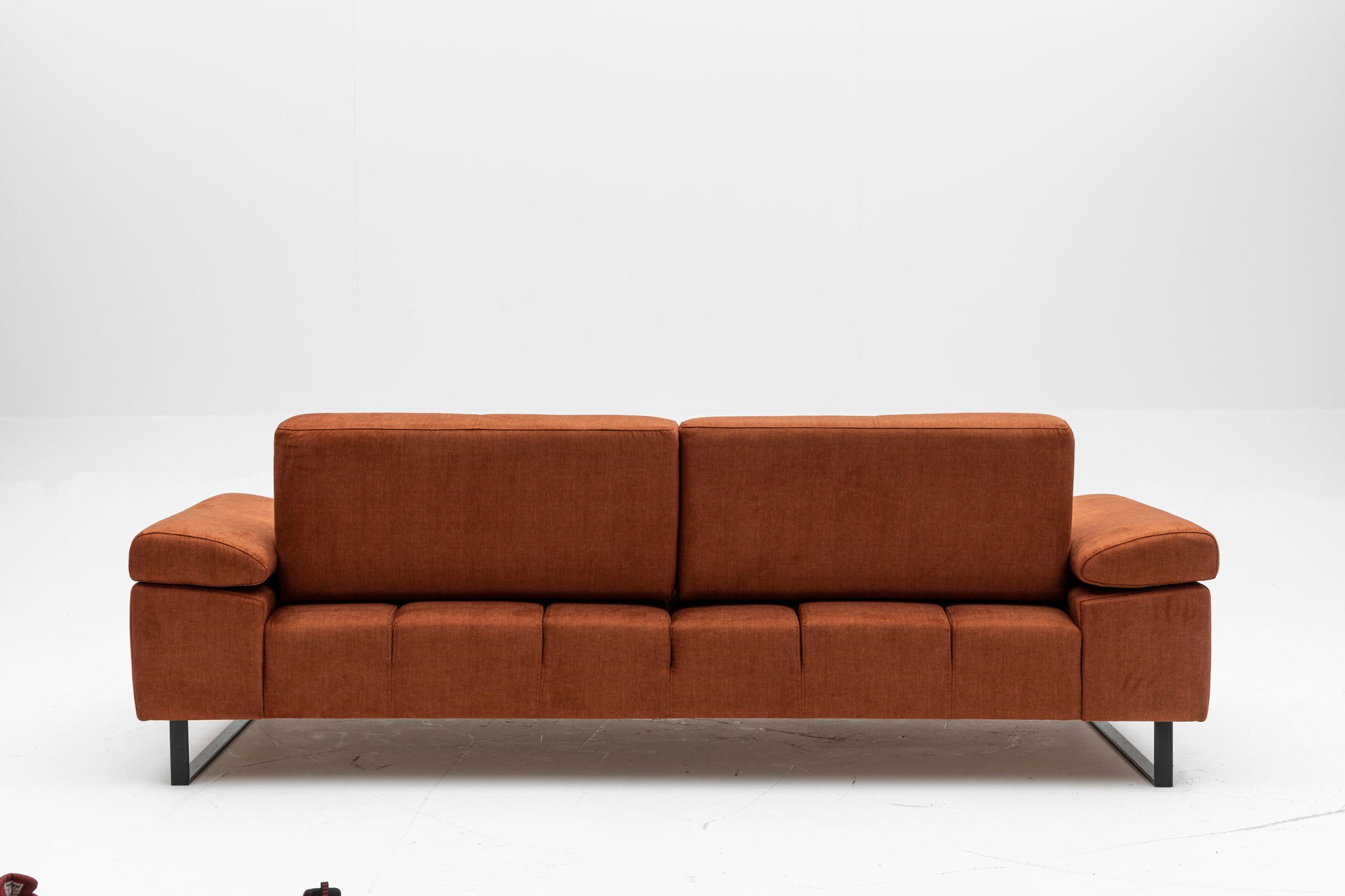 Sofa 3-Sitzer Textil Orange