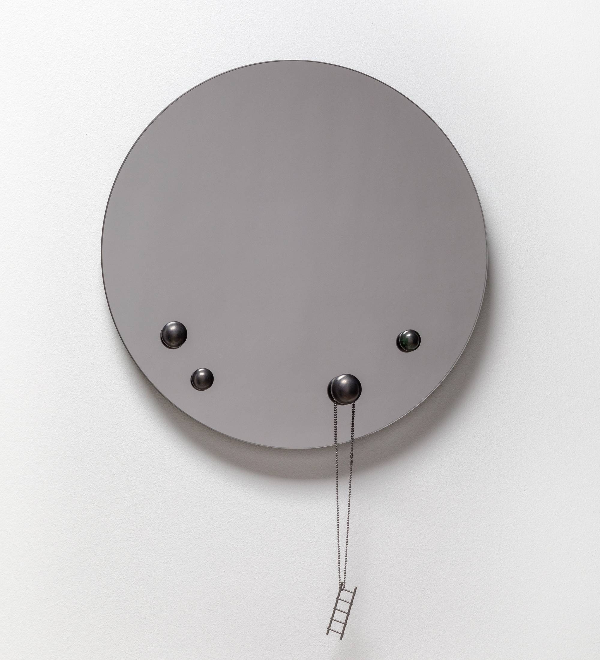 Designer Spiegel mit Schmukhaken Durchmesser 42cm