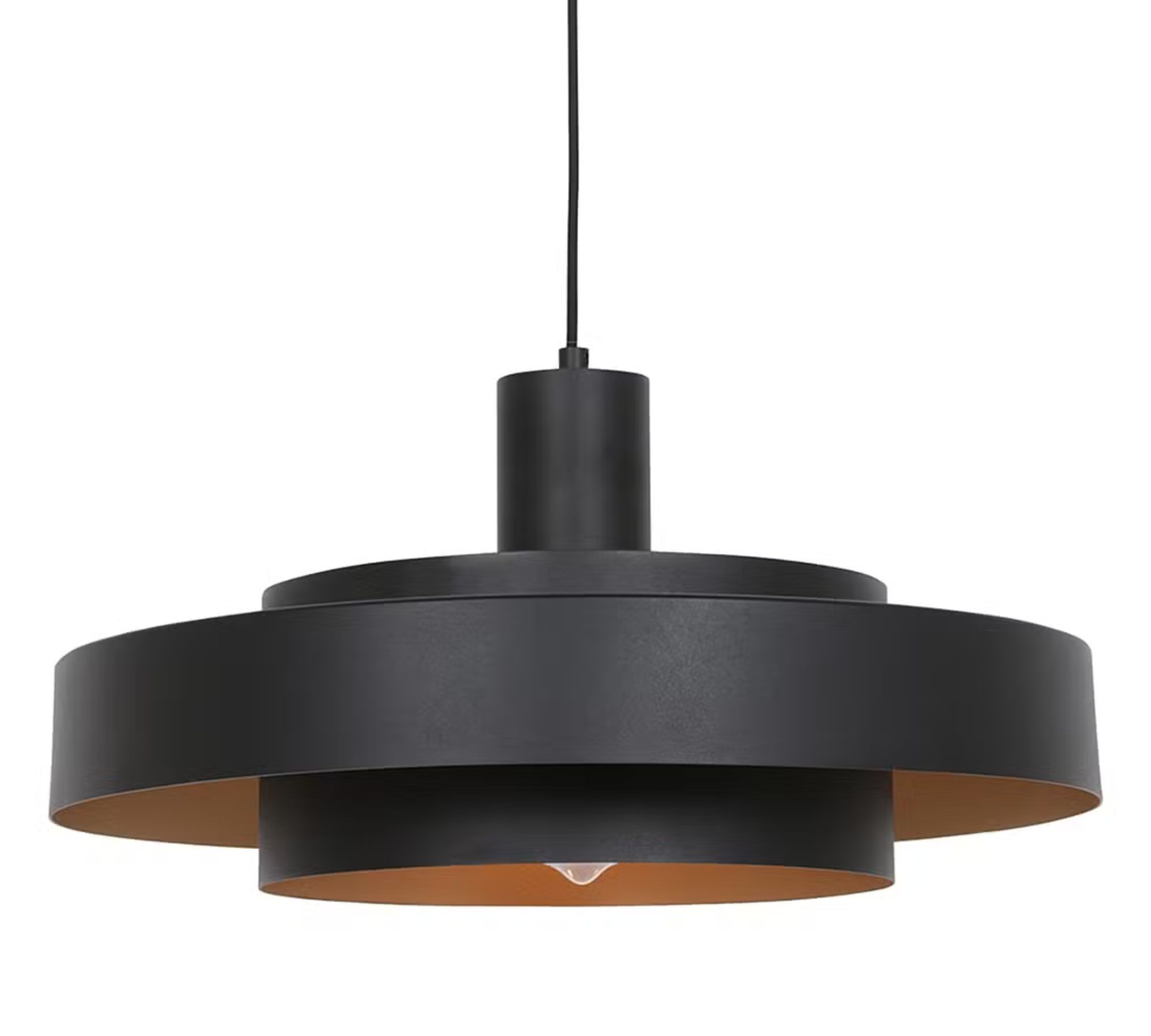 Pendant lamp 1-light Iron Black