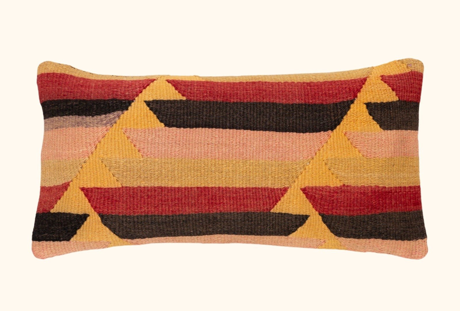 Kilim Kissen Wolle Rosa