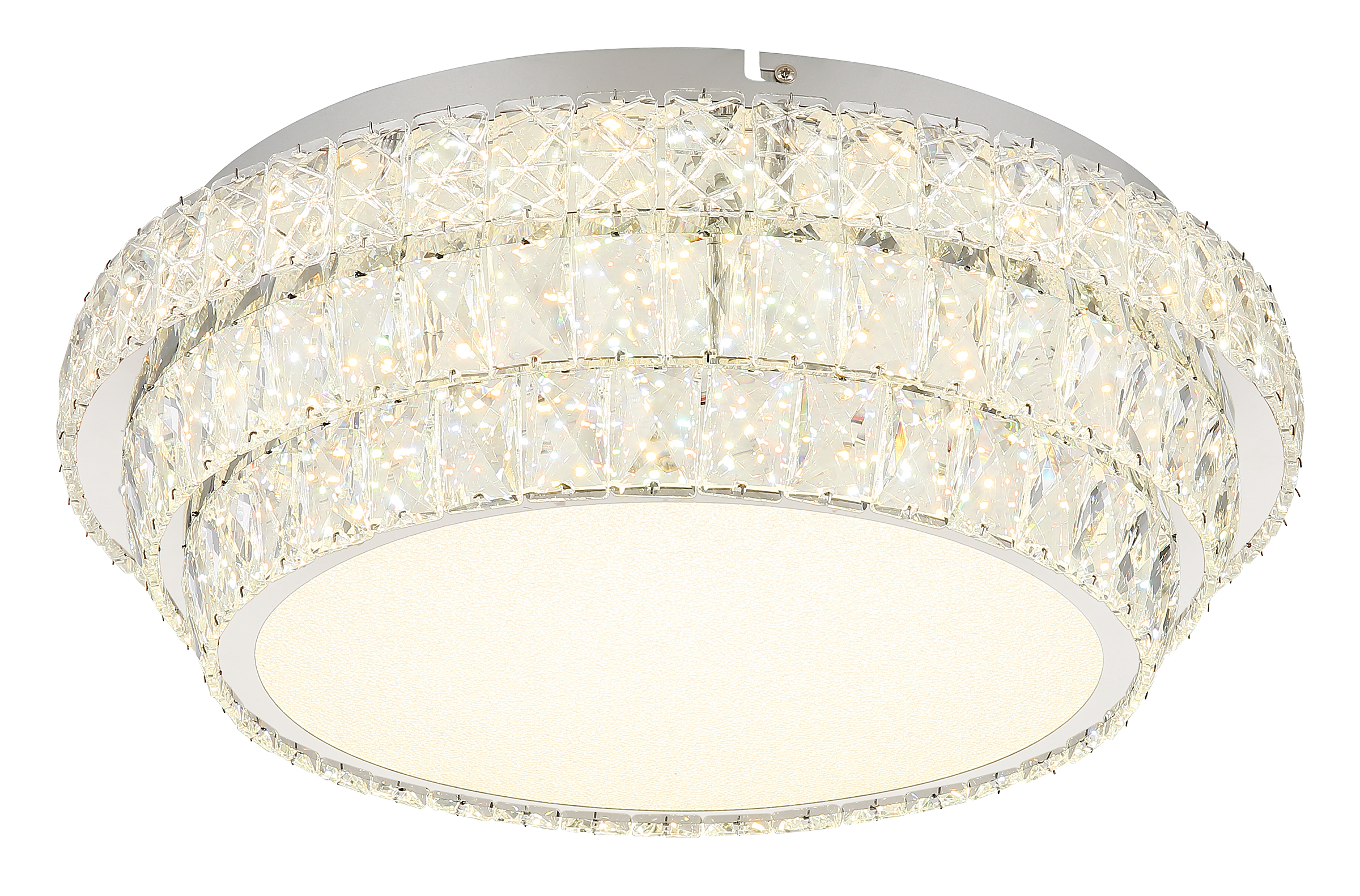 1-Light Klara LED Ceiling Light Glass Iron Ø50cm