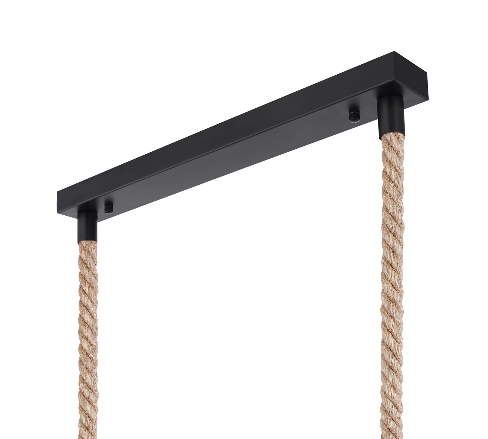 Pendelleuchte Holz Metall Beige Schwarz
