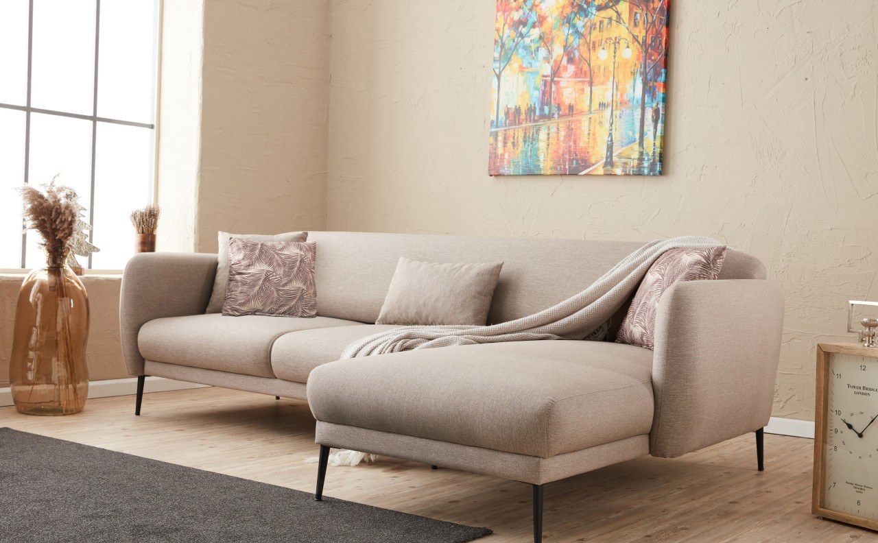 Venus Sofa Récamiere Rechts Creme