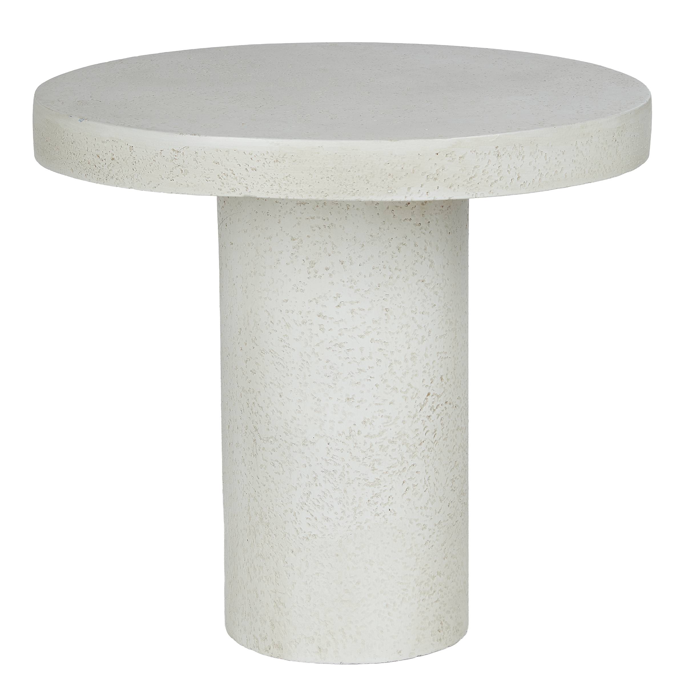 Side table PIECES MGO Ceramic White 46x50x50