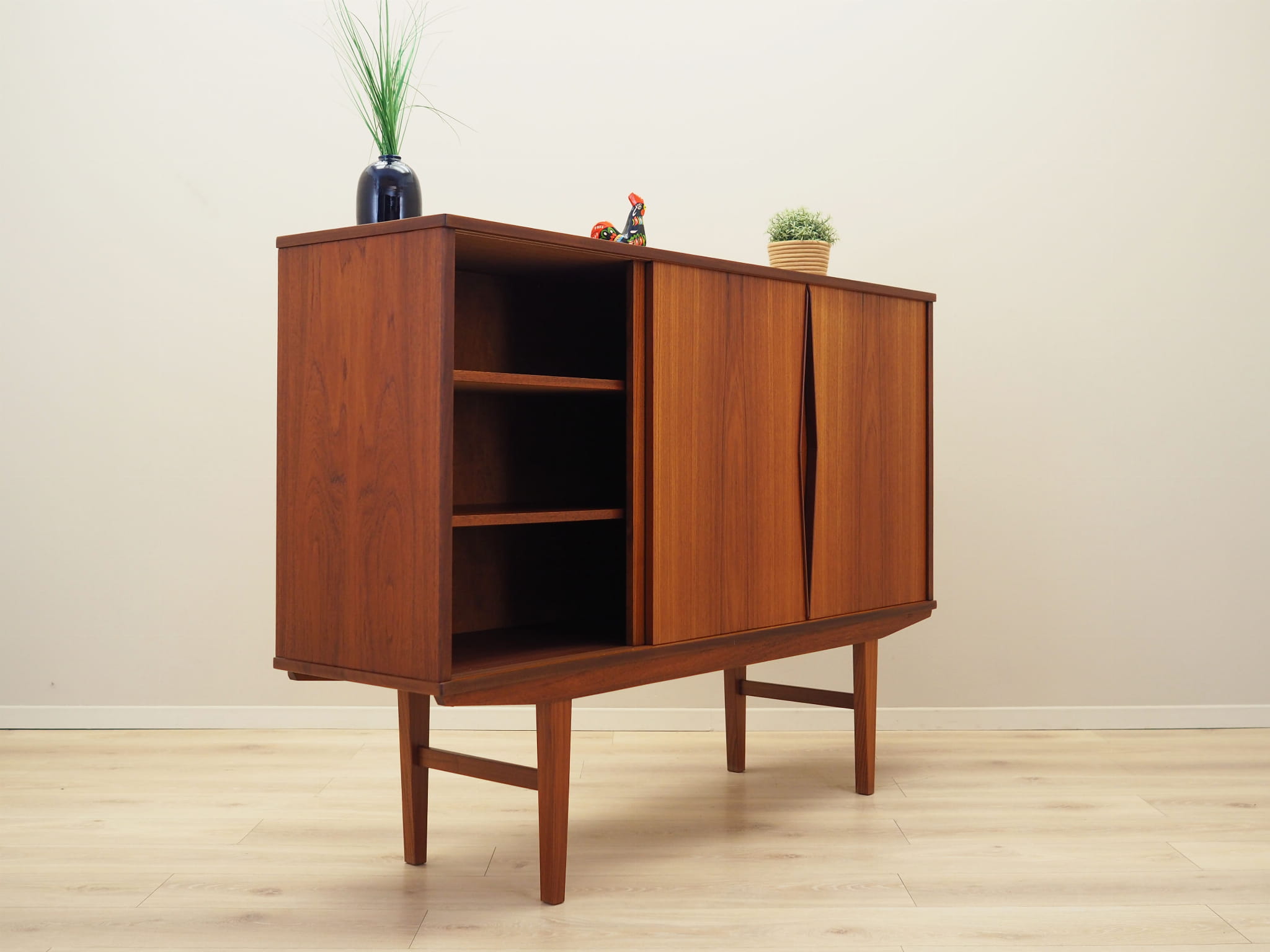 Highboard Holz Braun 1970er Jahre