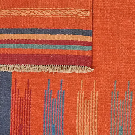 Kilim Gashgai Teppich Orange