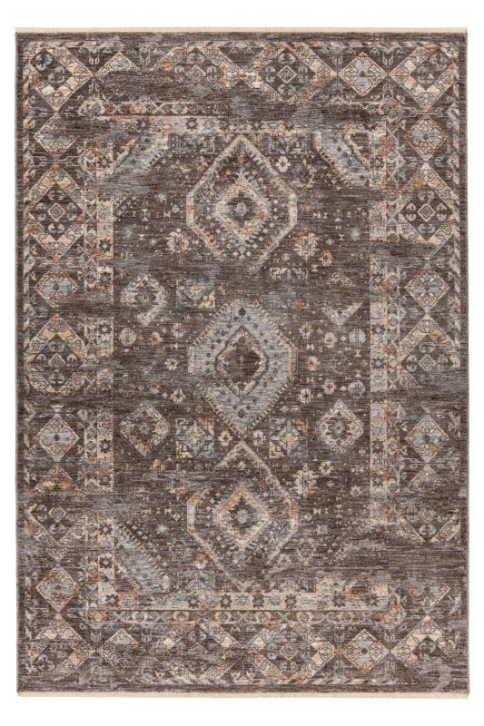 Laos Teppich Taupe 80 x 150 cm