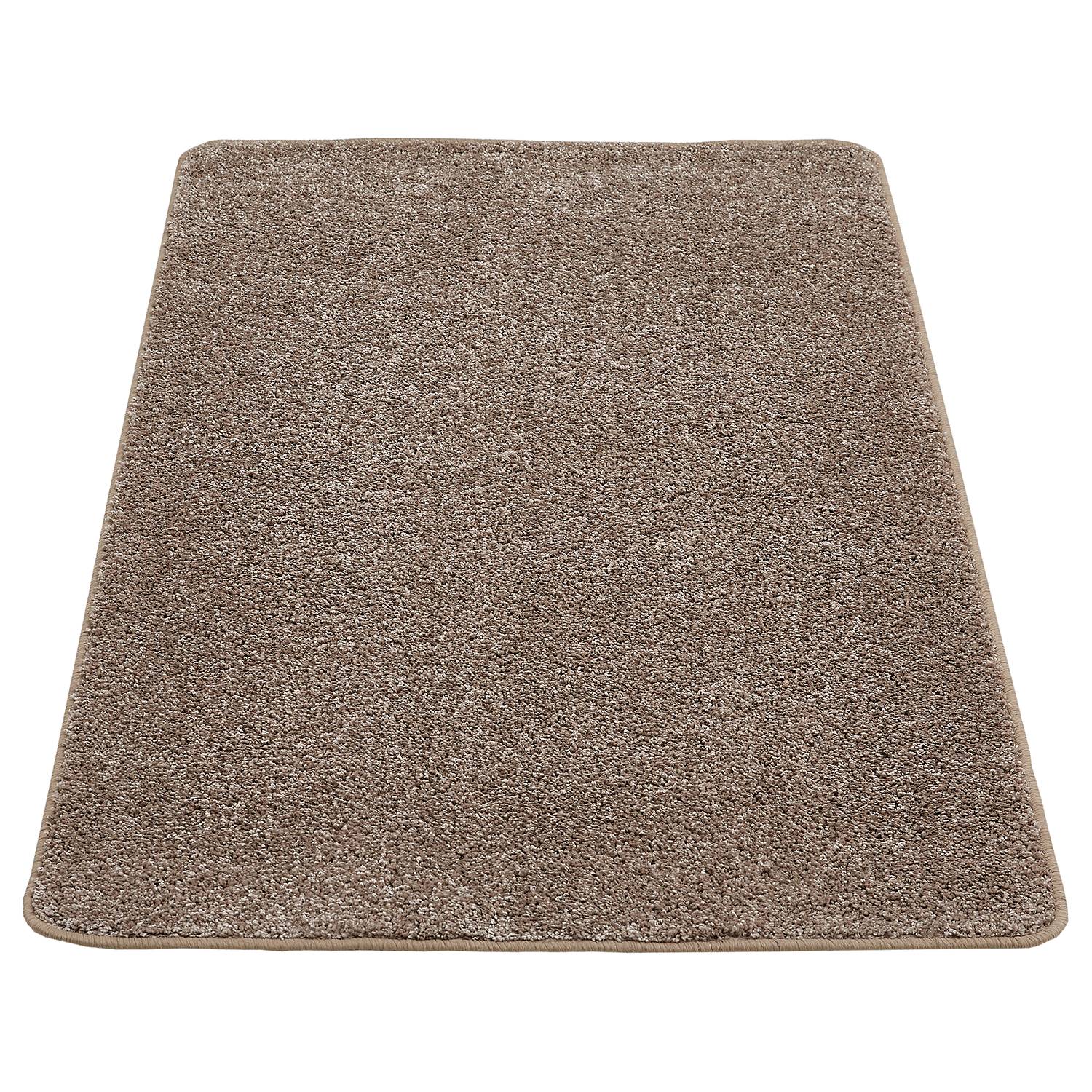 Parla Kurzflorteppich Polypropylen Taupe 57 x 110 cm