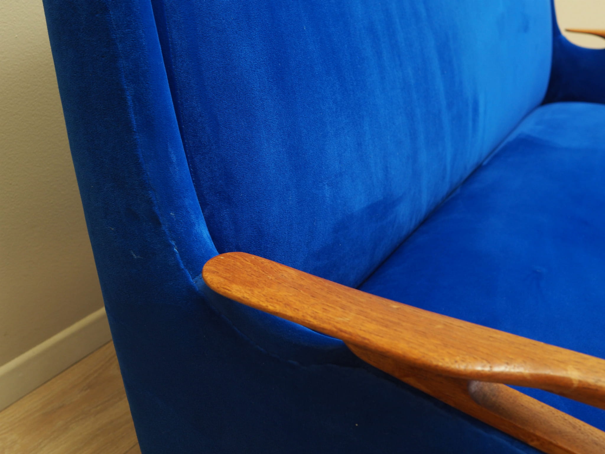 Wohnzimmer-Set Blau 1960er Jahre