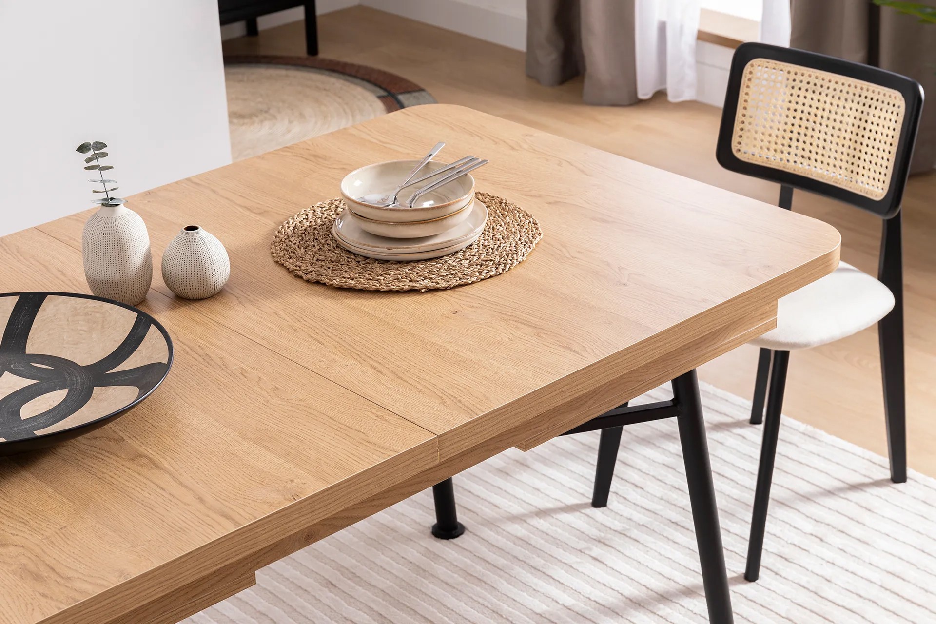 Extendable Dining Table 160-198cm