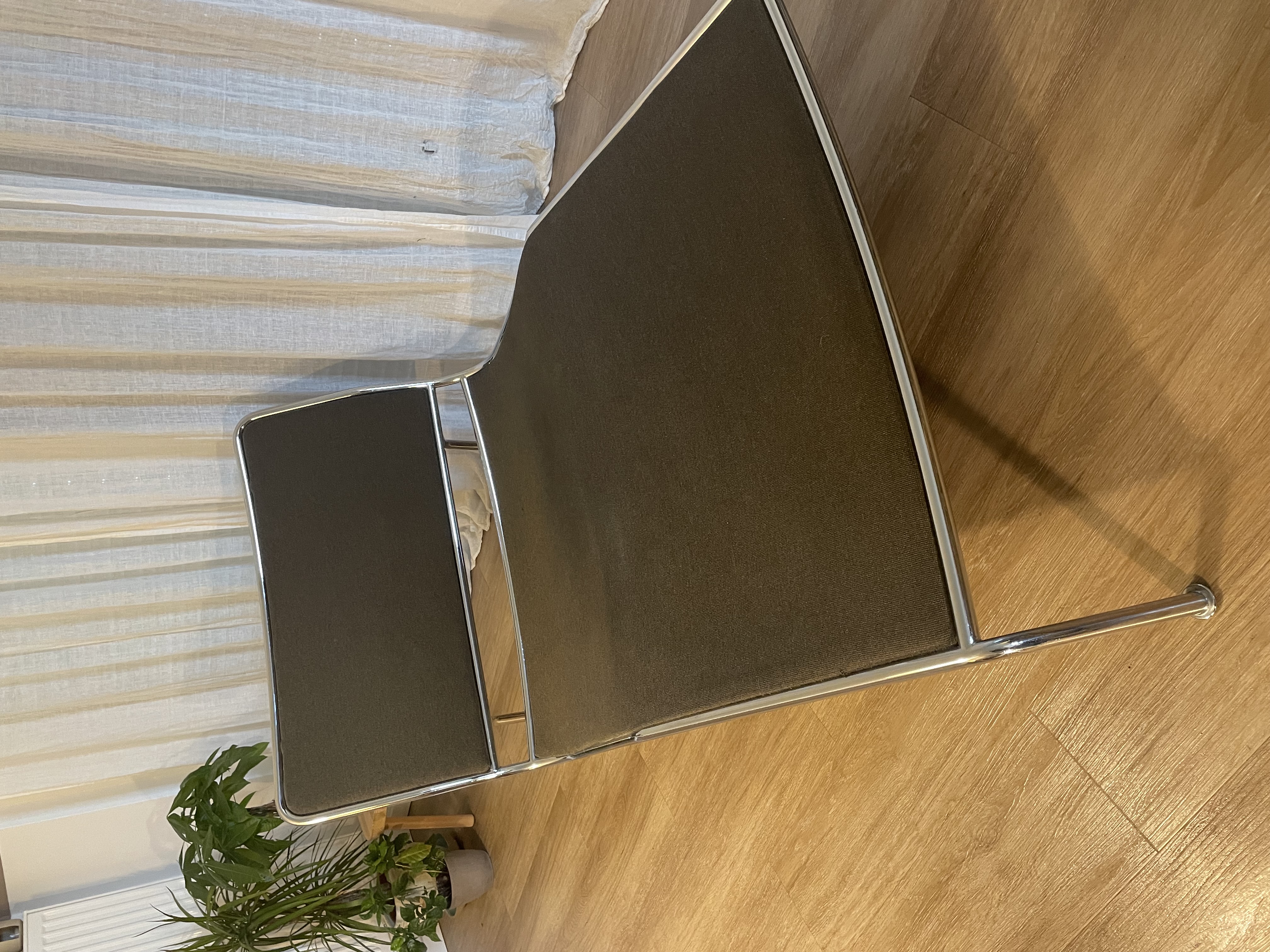 Frog Chaiselongue Baumwolle Chrom