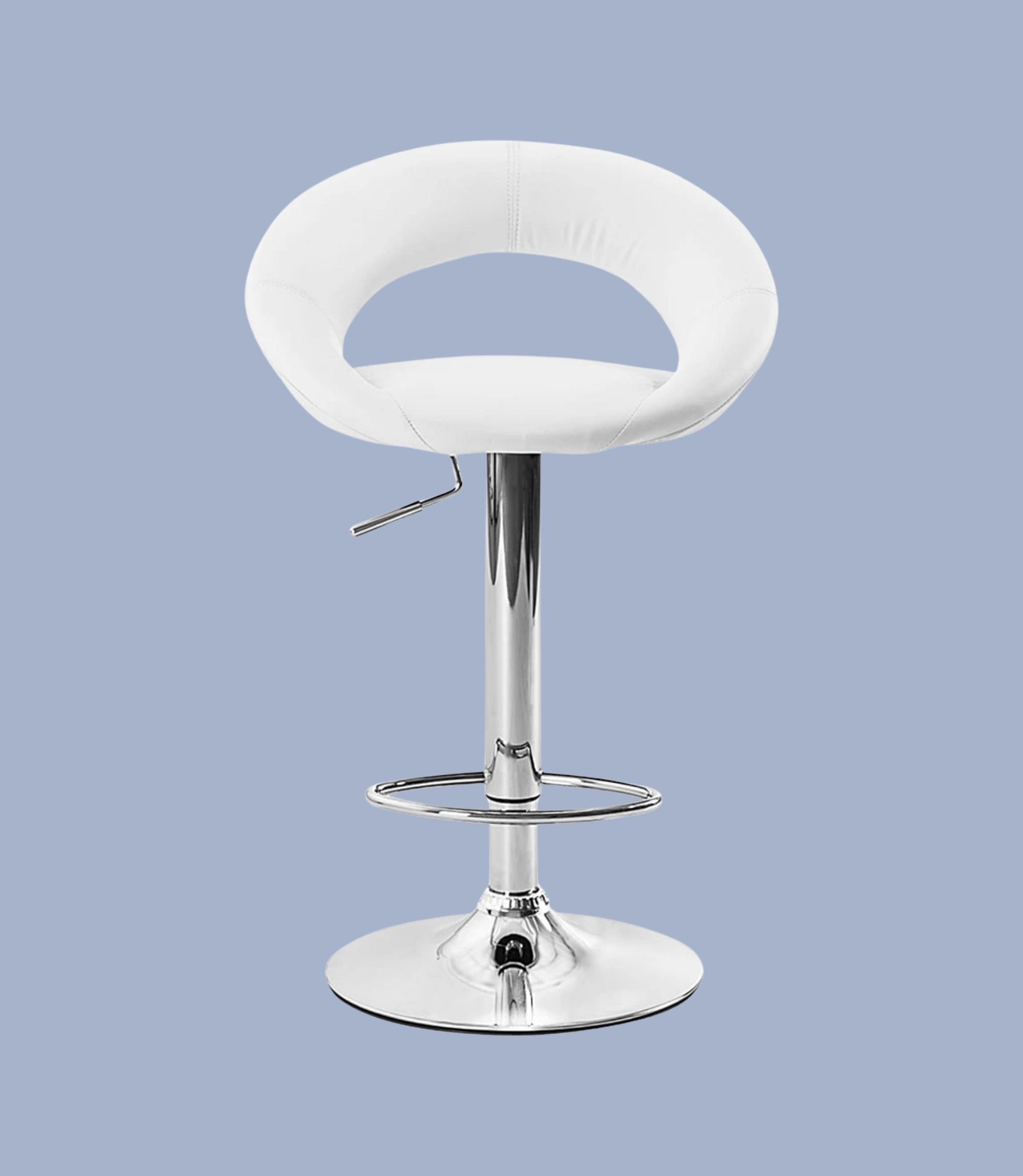 Bar stool Hemingway White / Chrome Single chair