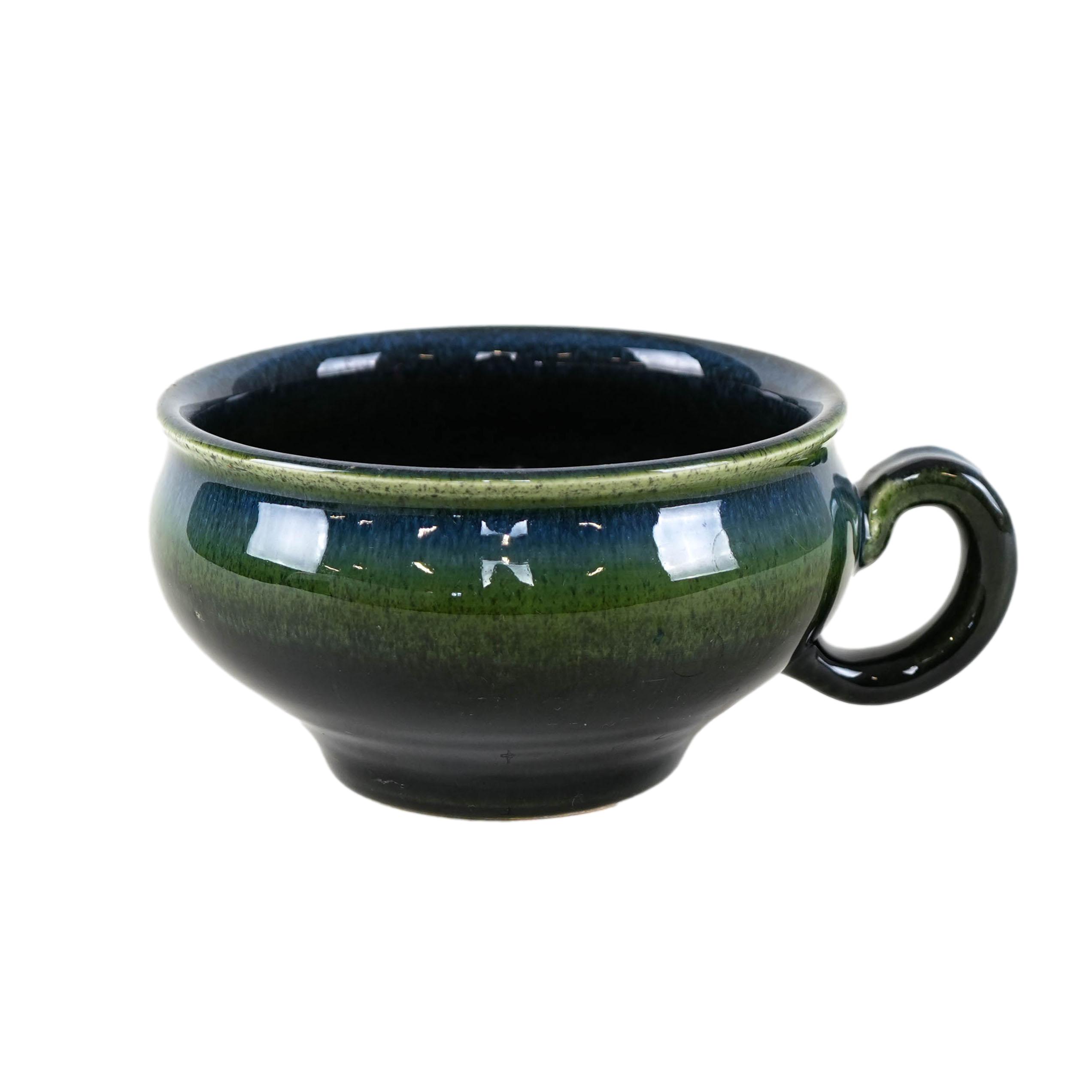Dark Green Ceramic Mug 1970s