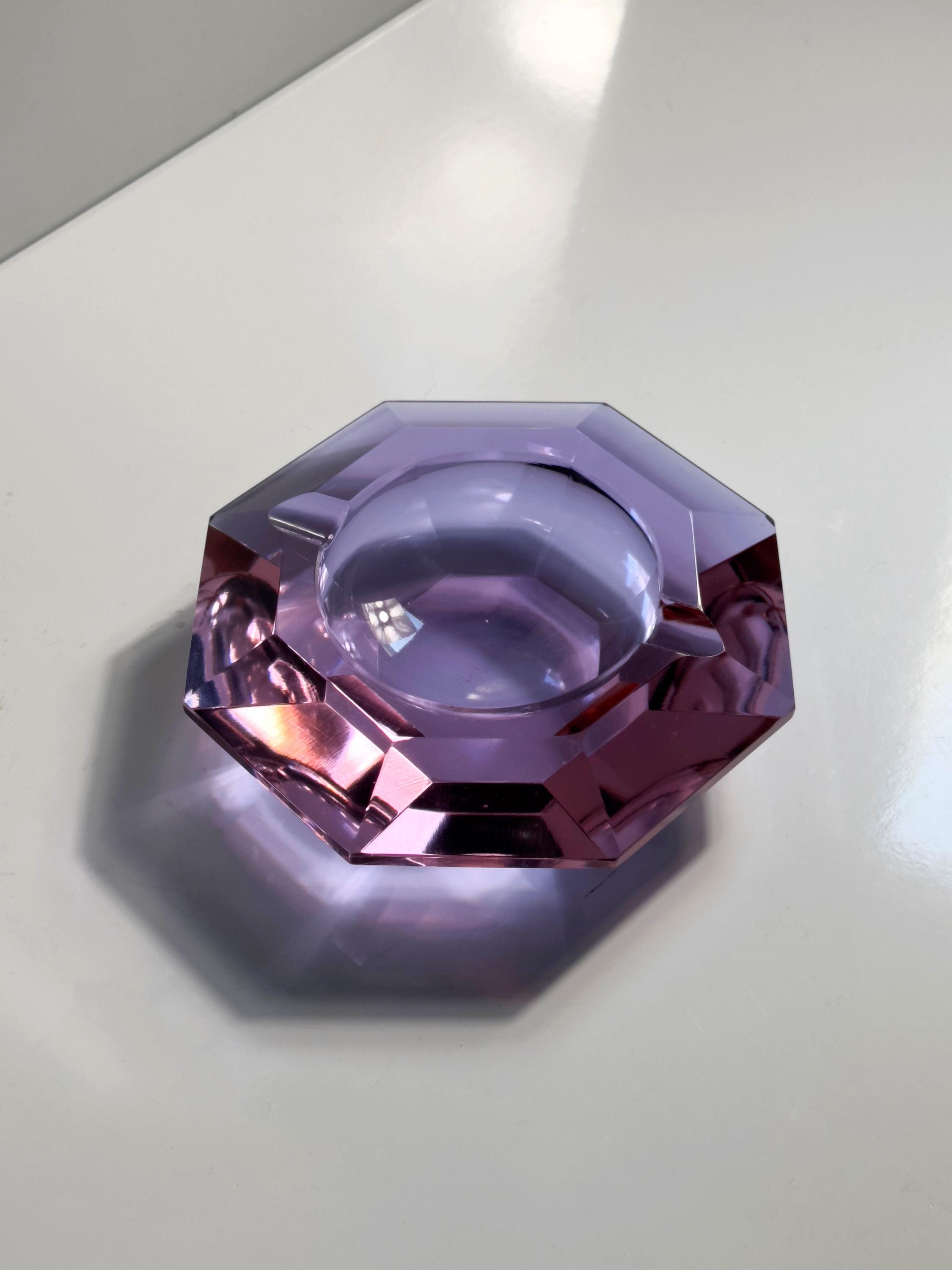 Vintage Ashtray Alexandrite Glass 1970s